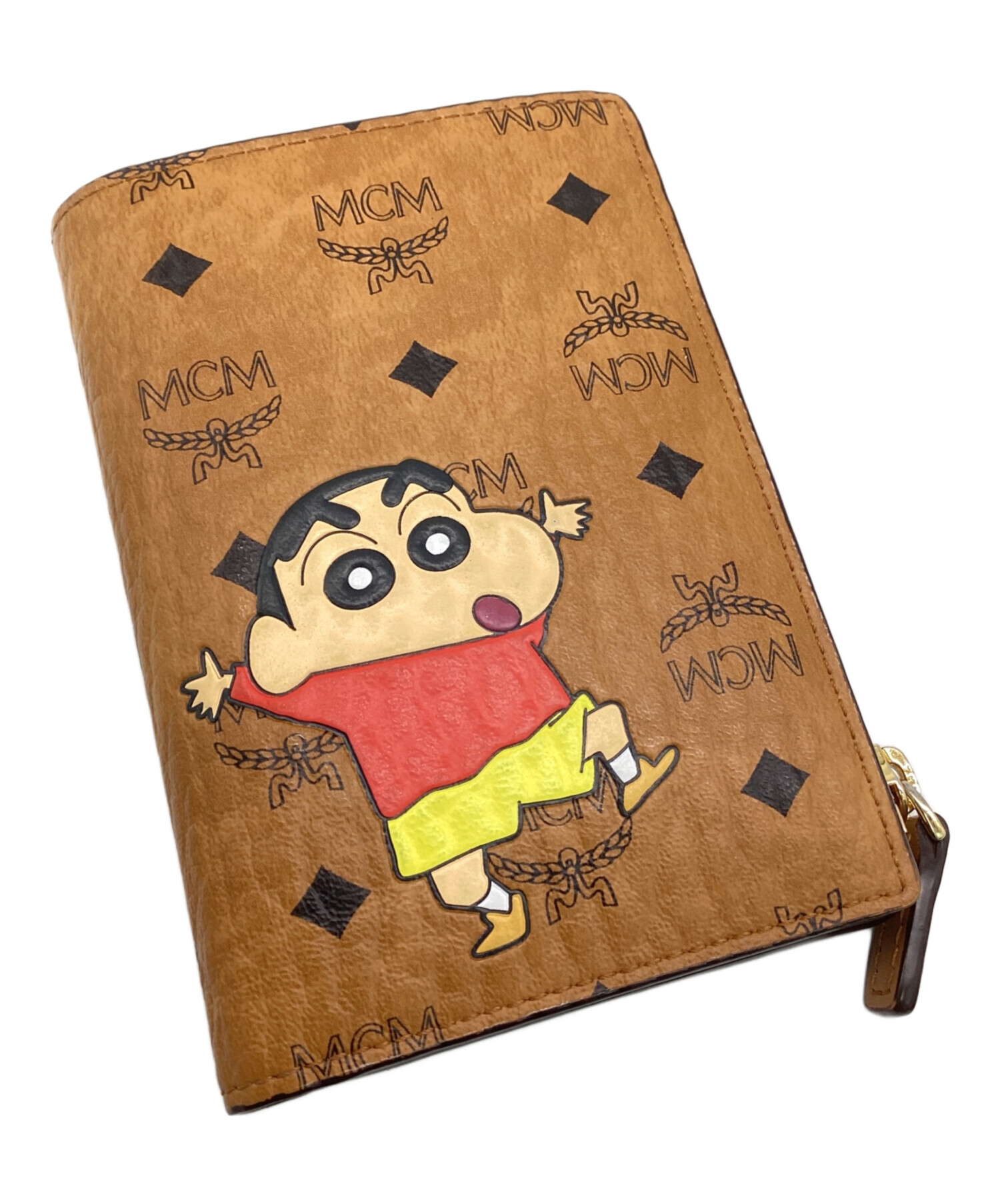 MCM クレヨンしんちゃん 二つ折り財布 中古・古着通販】MCM (エムシーエム) クレヨンしんちゃん (クレヨン