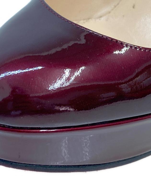 クリスチャンルブタン　ビアンカ　エナメル　ボルドー 中古・古着通販】Christian Louboutin (クリスチャン・ルブタン