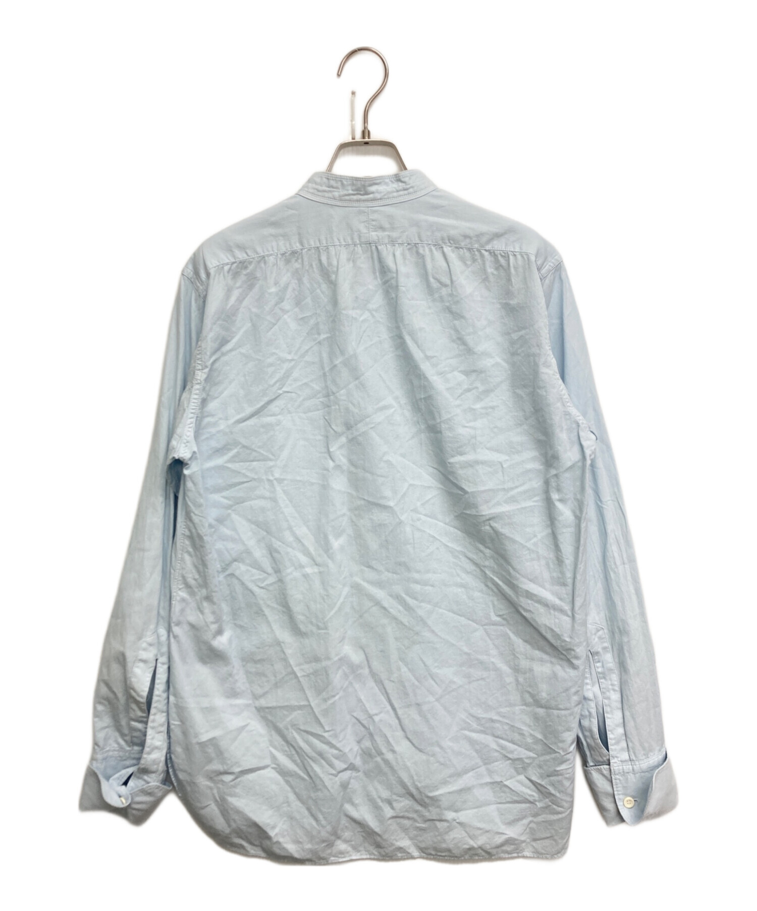 中古・古着通販】AUBERGE (オーベルジュ) スタンドカラーシャツ ブルー