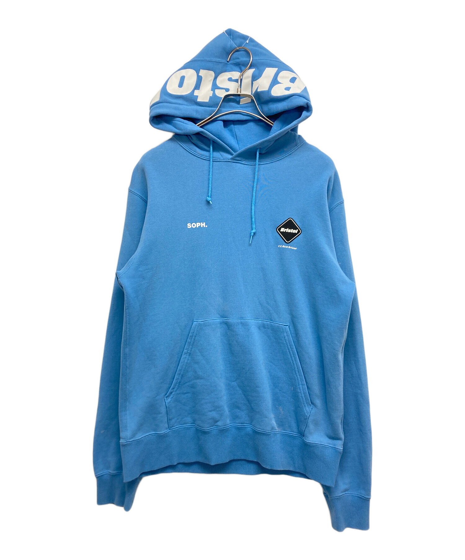 Bristol フード付きパーカー ブルー 中古・古着通販】F.C.R.B. (エフシーレアルブリストル) パーカー