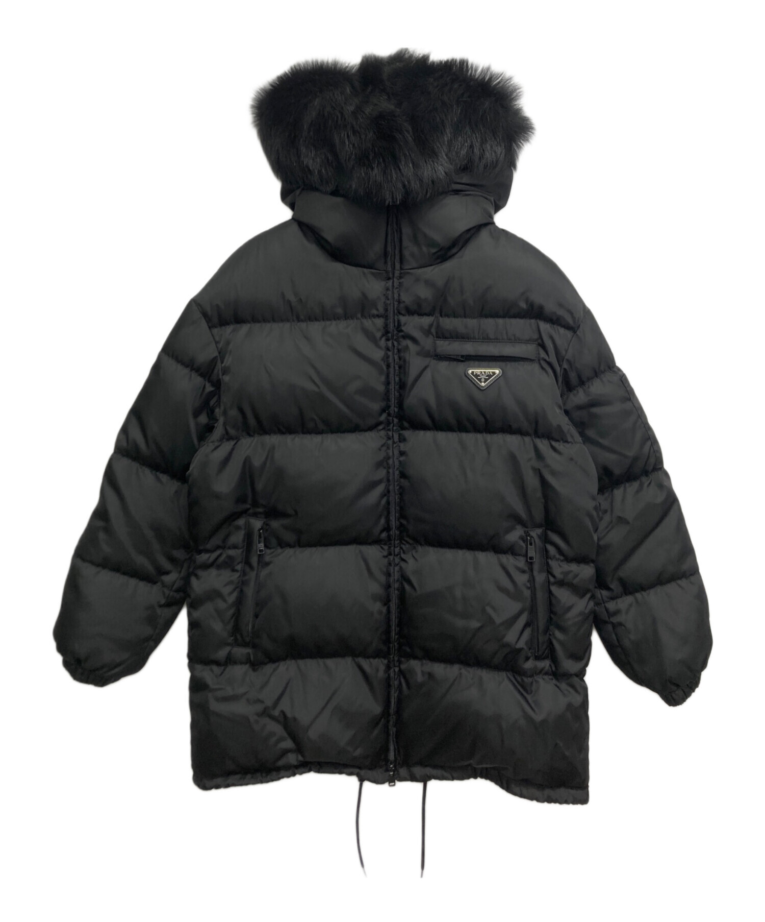 ＊廃盤モデル＊PRADA ダウンジャケット　新品未使用 【最終値下げ】 中古・古着通販】PRADA (プラダ) ダウンジャケット ブラック サイズ