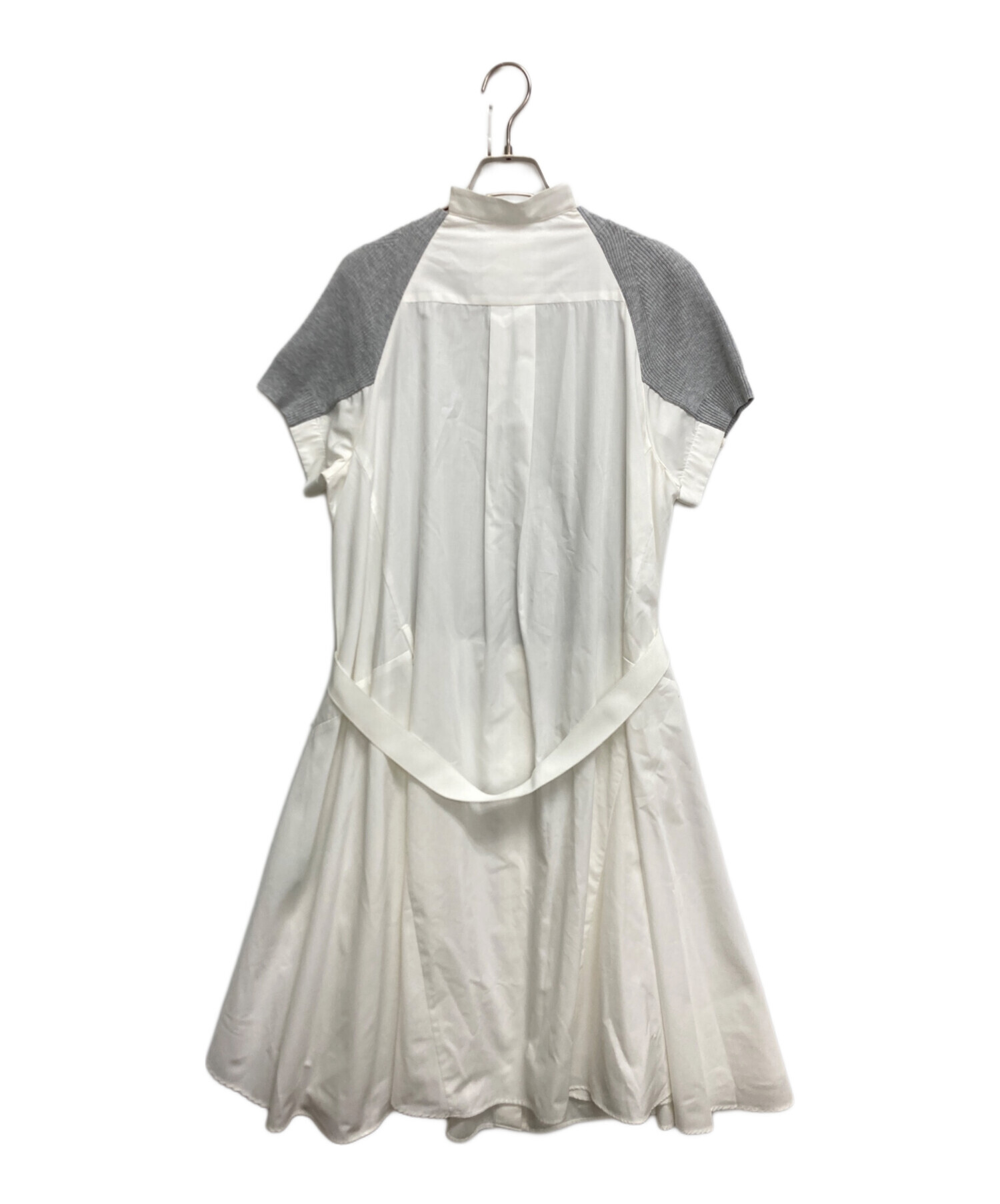 sacai ニット　ワンピース　ドレス 中古・古着通販】sacai (サカイ) Pre Cotton Knit Dress グレー