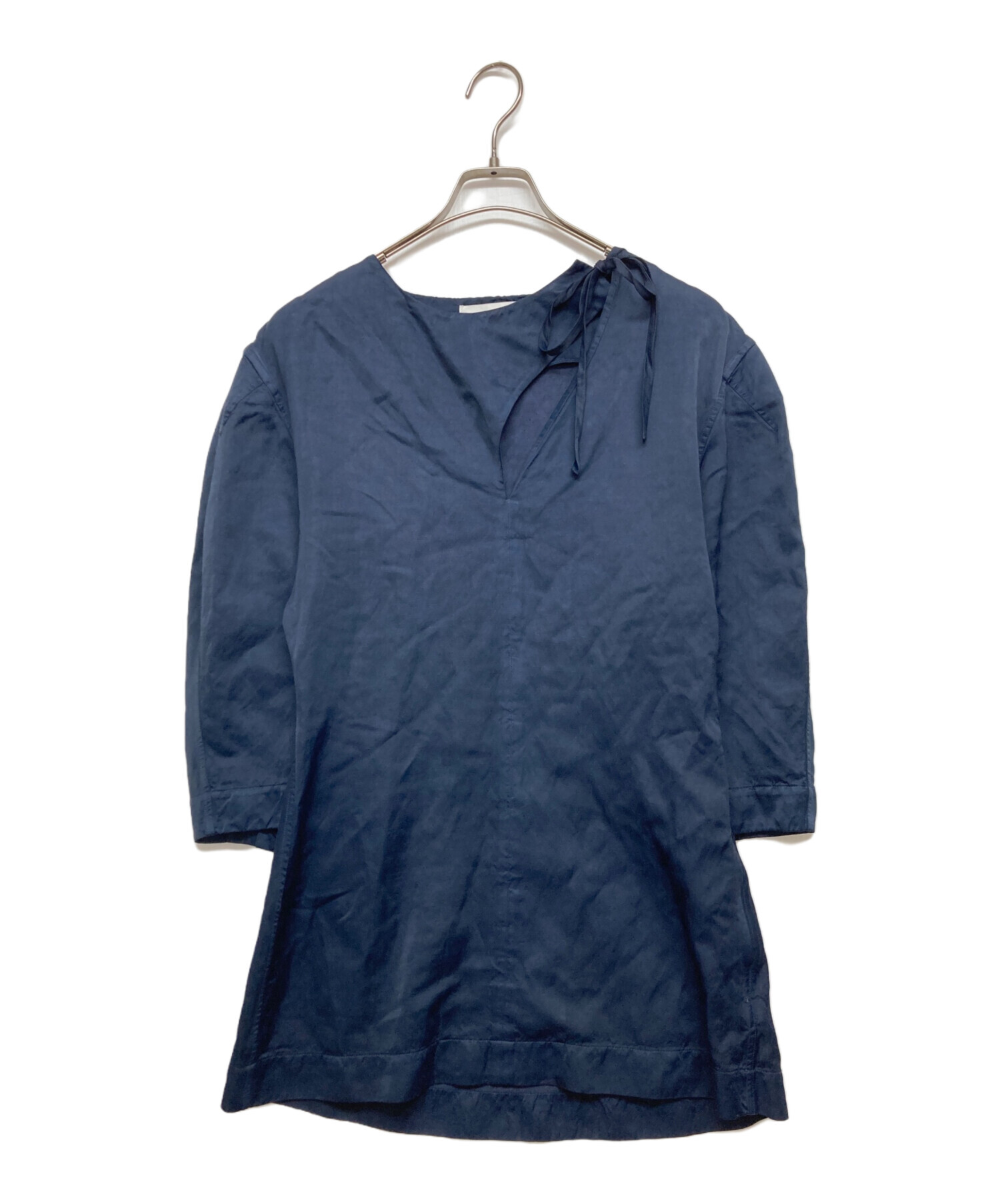 ジルサンダー 20SS パフスリーブ ブラウス チュニック プルオーバー 七分袖 中古・古着通販】JIL SANDER (ジルサンダー) 五分袖チュニックブラウス