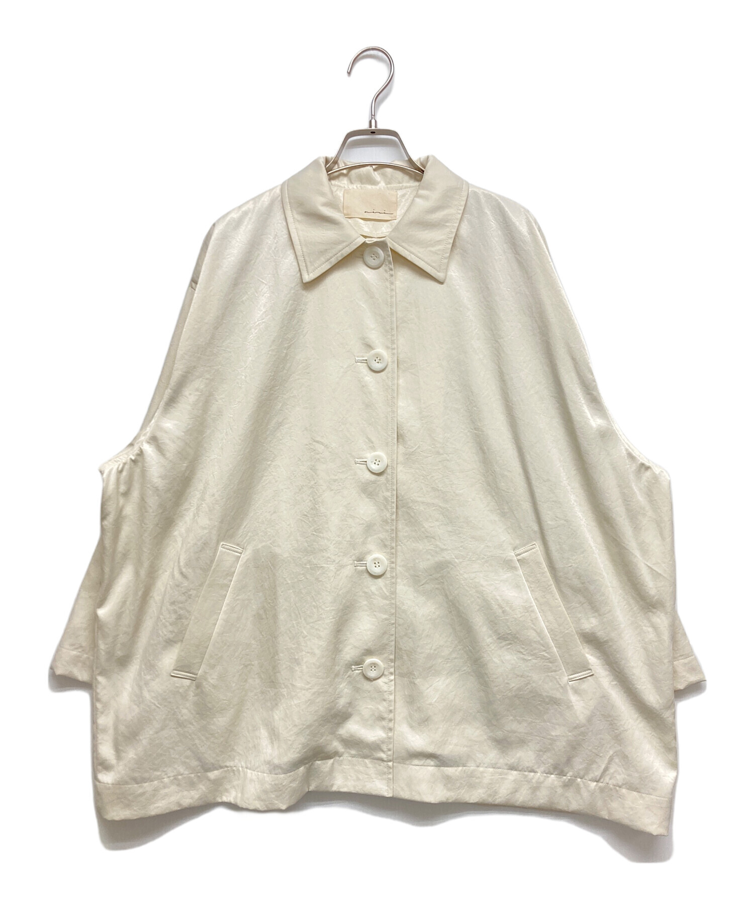 新品未使用　aere アエレ vintage satin coat サテンコート 中古・古着通販】aere (アエレ) vintage satin coat アイボリー サイズ