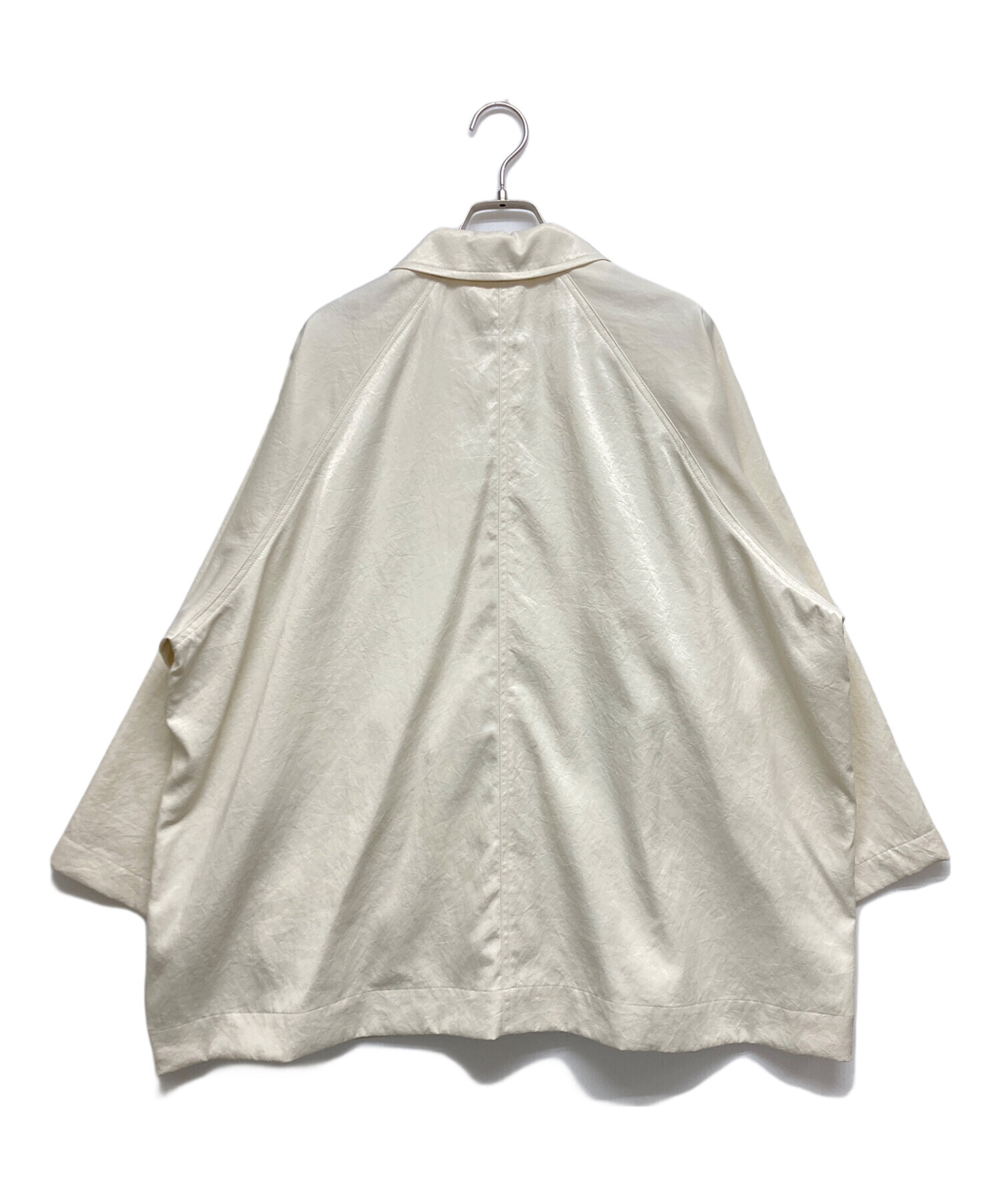 中古・古着通販】aere (アエレ) vintage satin coat アイボリー サイズ