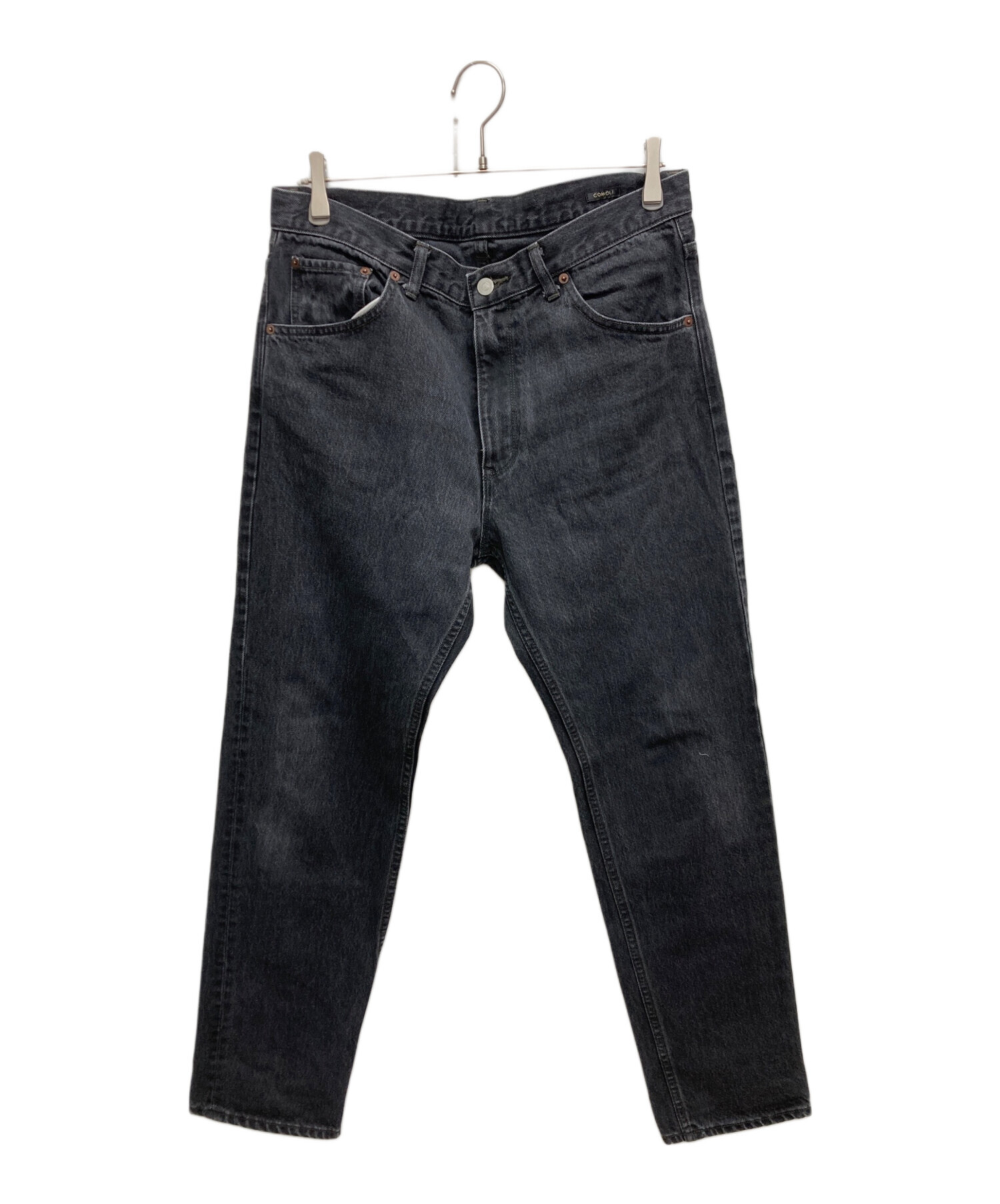中古・古着通販】COMOLI (コモリ) デニム 5Pパンツ ブラック サイズ