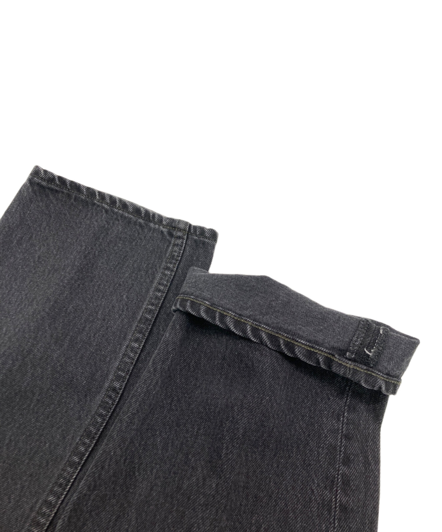 中古・古着通販】COMOLI (コモリ) デニム 5Pパンツ ブラック サイズ