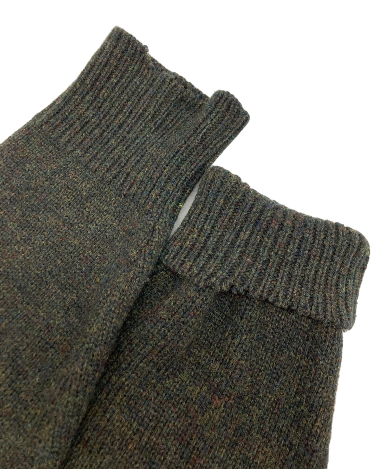 Maison Margiela エルボーパッチウールカーディガン（カーキ） Maison Margiela エルボーパッチウールカーディガン（カーキ）