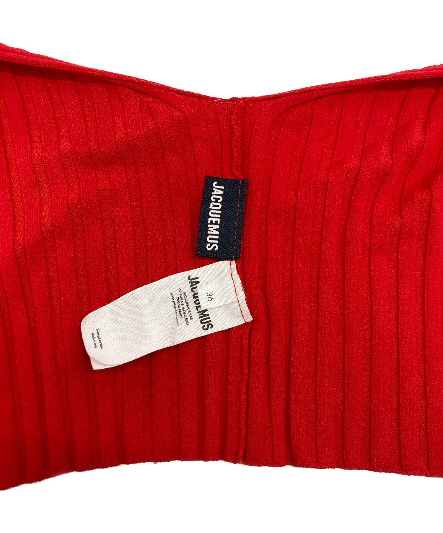 中古・古着通販】jacquemus (ジャックムス) クロップドカーディガン