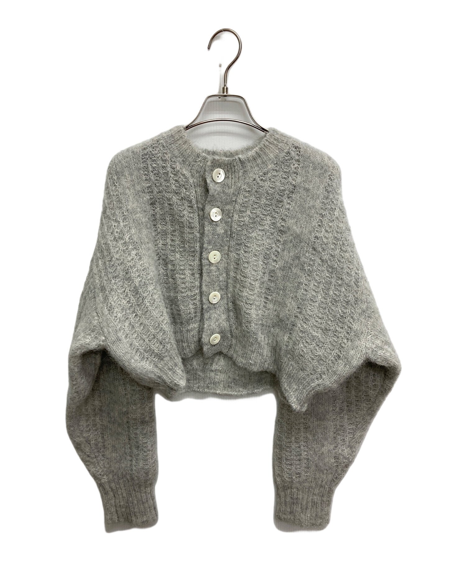 トップス NKNIT alpaca mix striped KNIT cardigan 中古・古着通販】NKNIT (エヌニット) alpaca mix striped KNIT