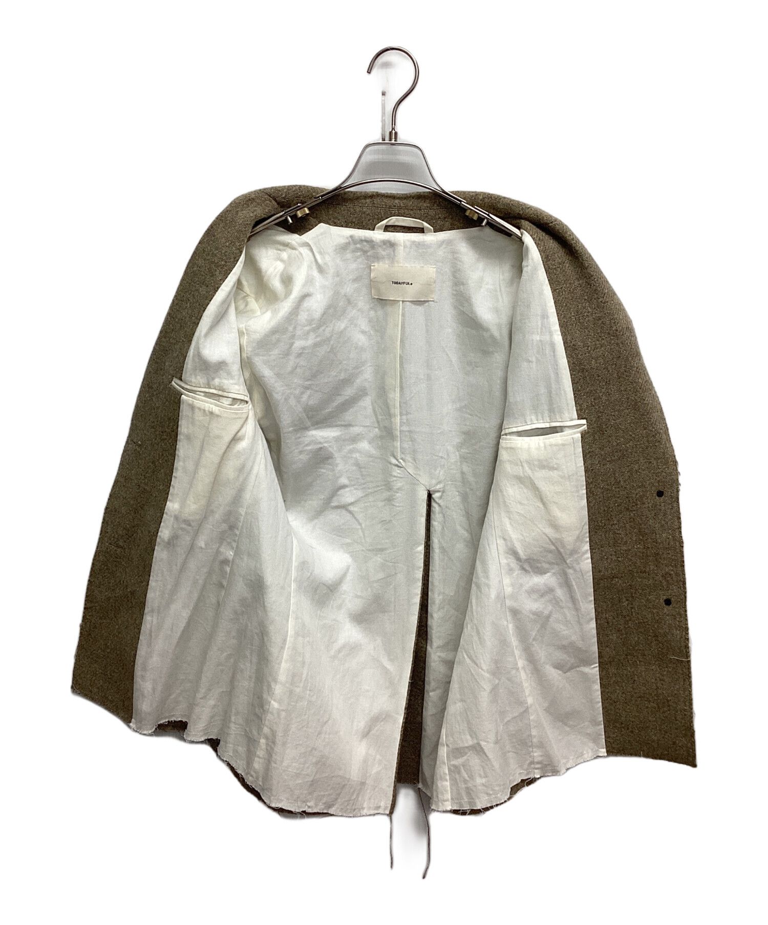 中古・古着通販】TODAYFUL (トゥデイフル) Cutoff Wool Jacket カーキ