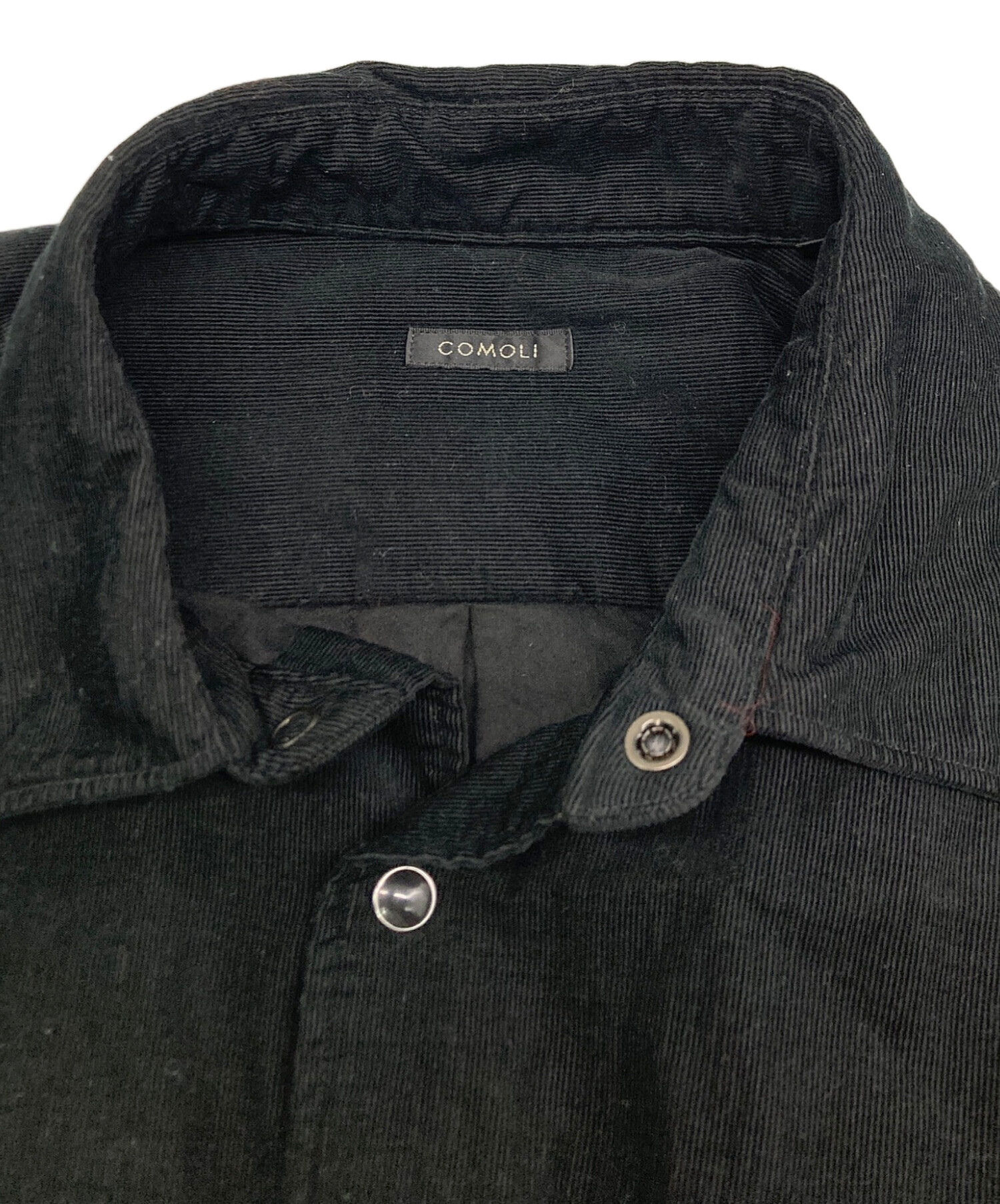 中古・古着通販】COMOLI (コモリ) コーデュロイ コモリシャツ ブラック