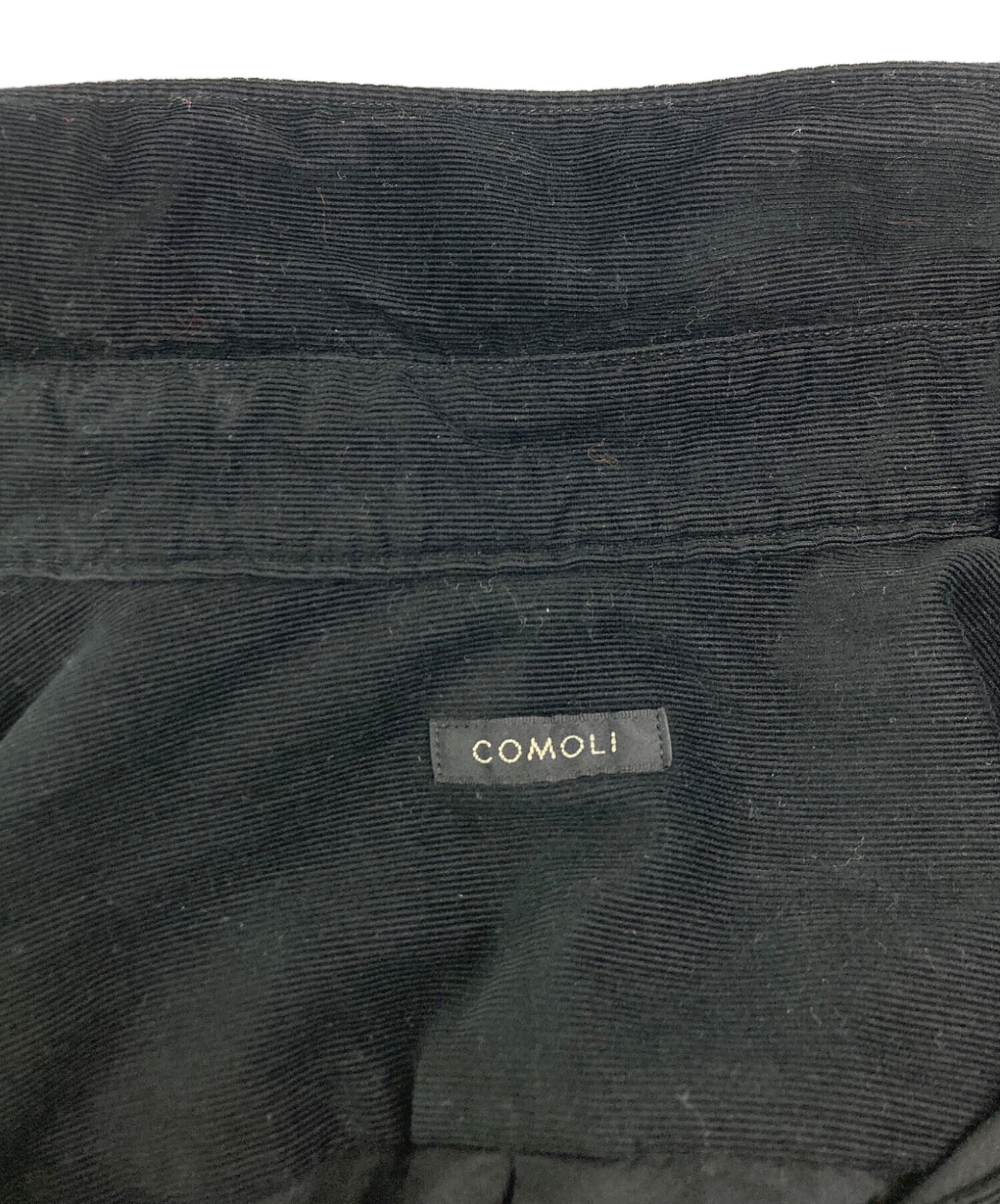 中古・古着通販】COMOLI (コモリ) コーデュロイ コモリシャツ ブラック
