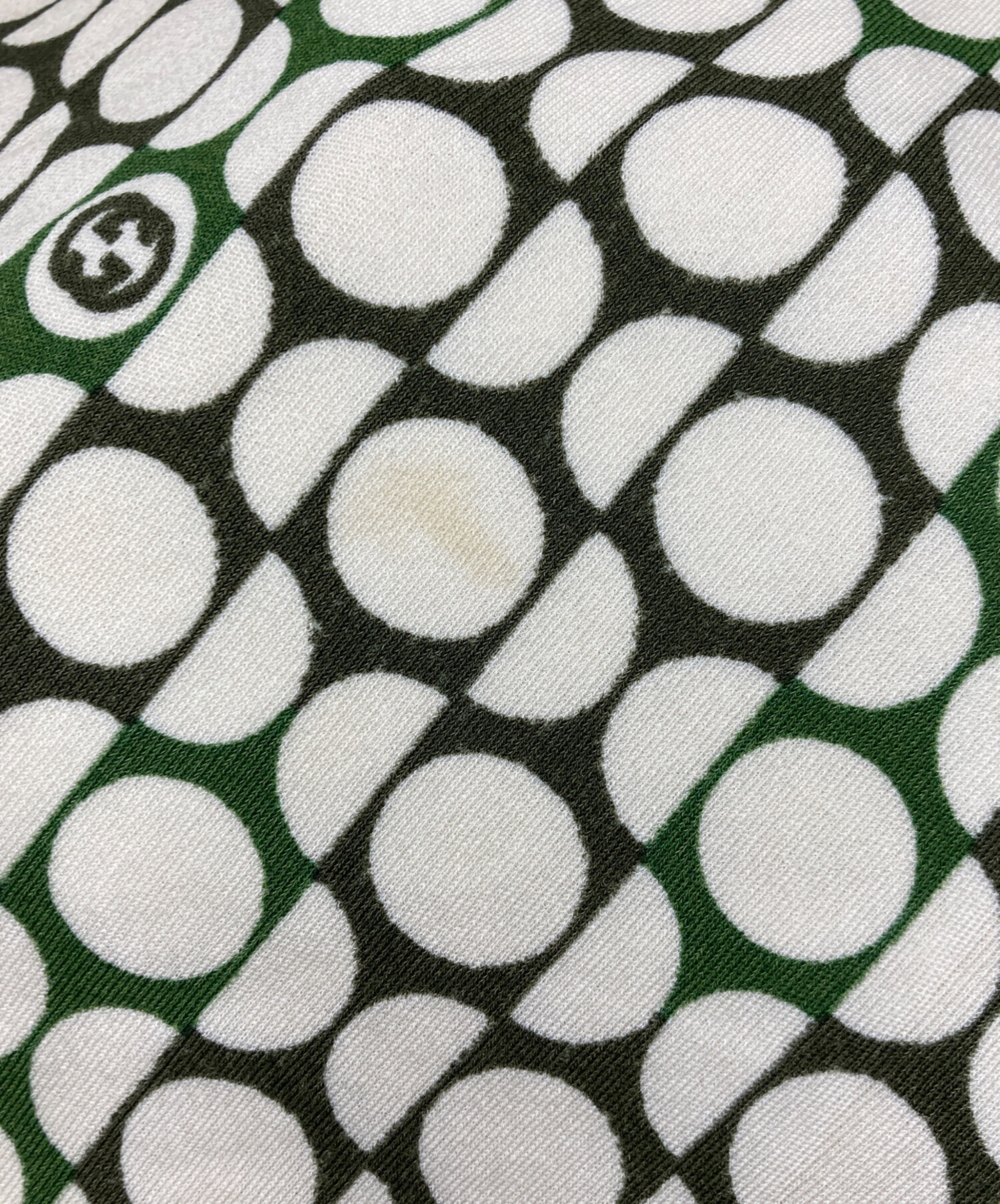 GUCCI グッチ ワンピース XS グリーン／ホワイト レディース 中古・古着通販】GUCCI (グッチ) ワンピース ホワイト×グリーン サイズ