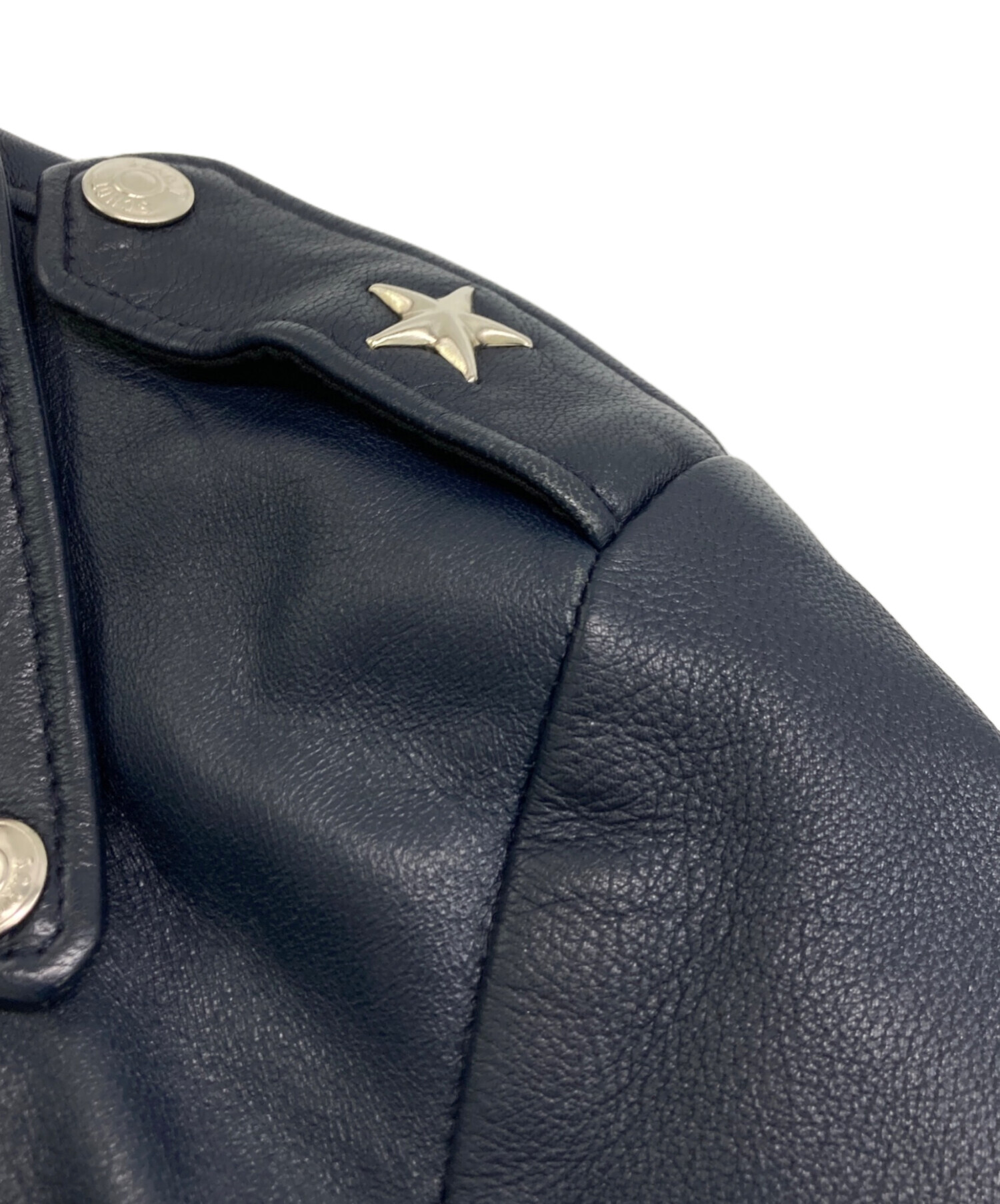 中古・古着通販】Schott (ショット) ライダースジャケット ネイビー