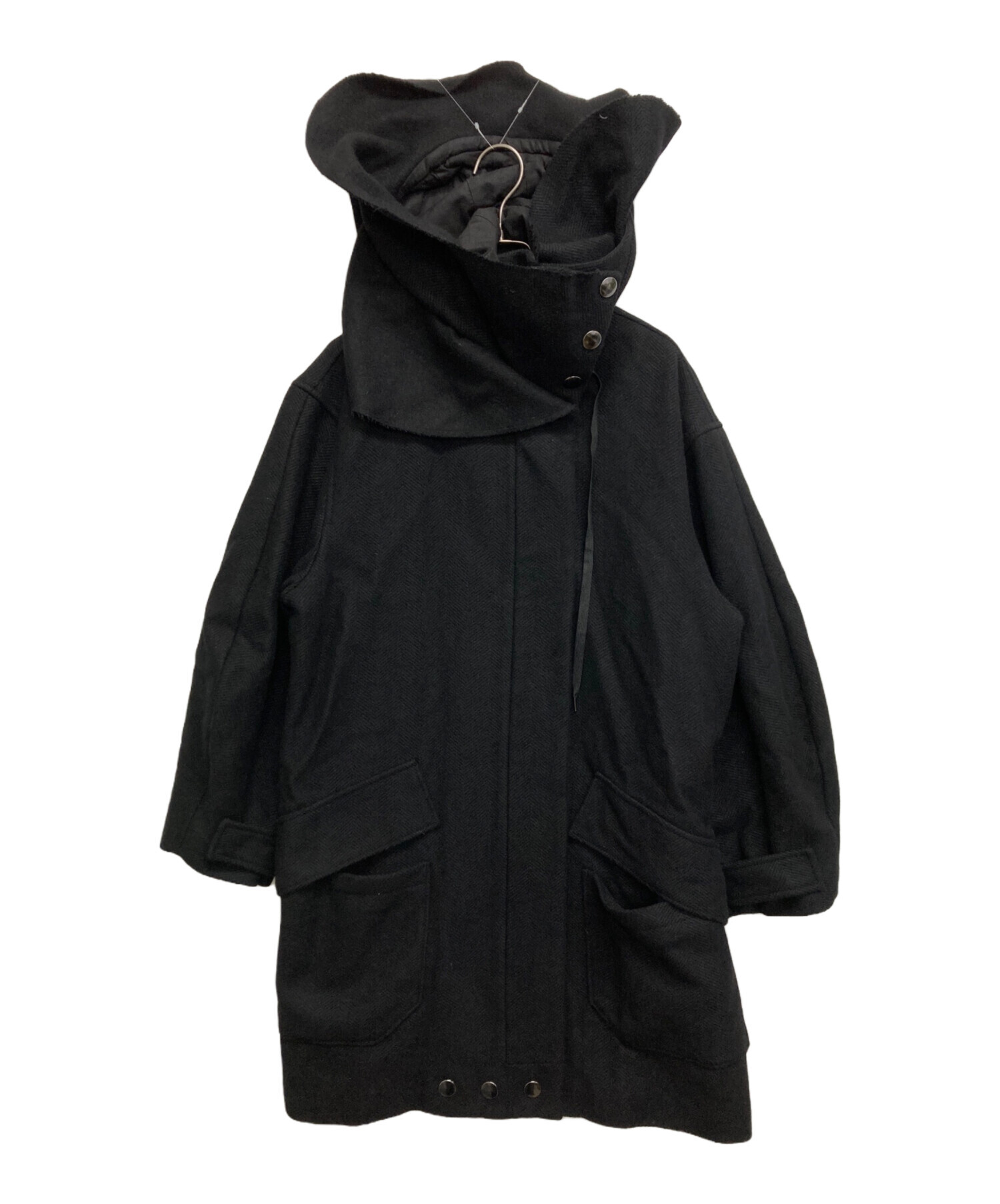 中古・古着通販】chalayan (チャラヤン) アンゴラウールフーデッド