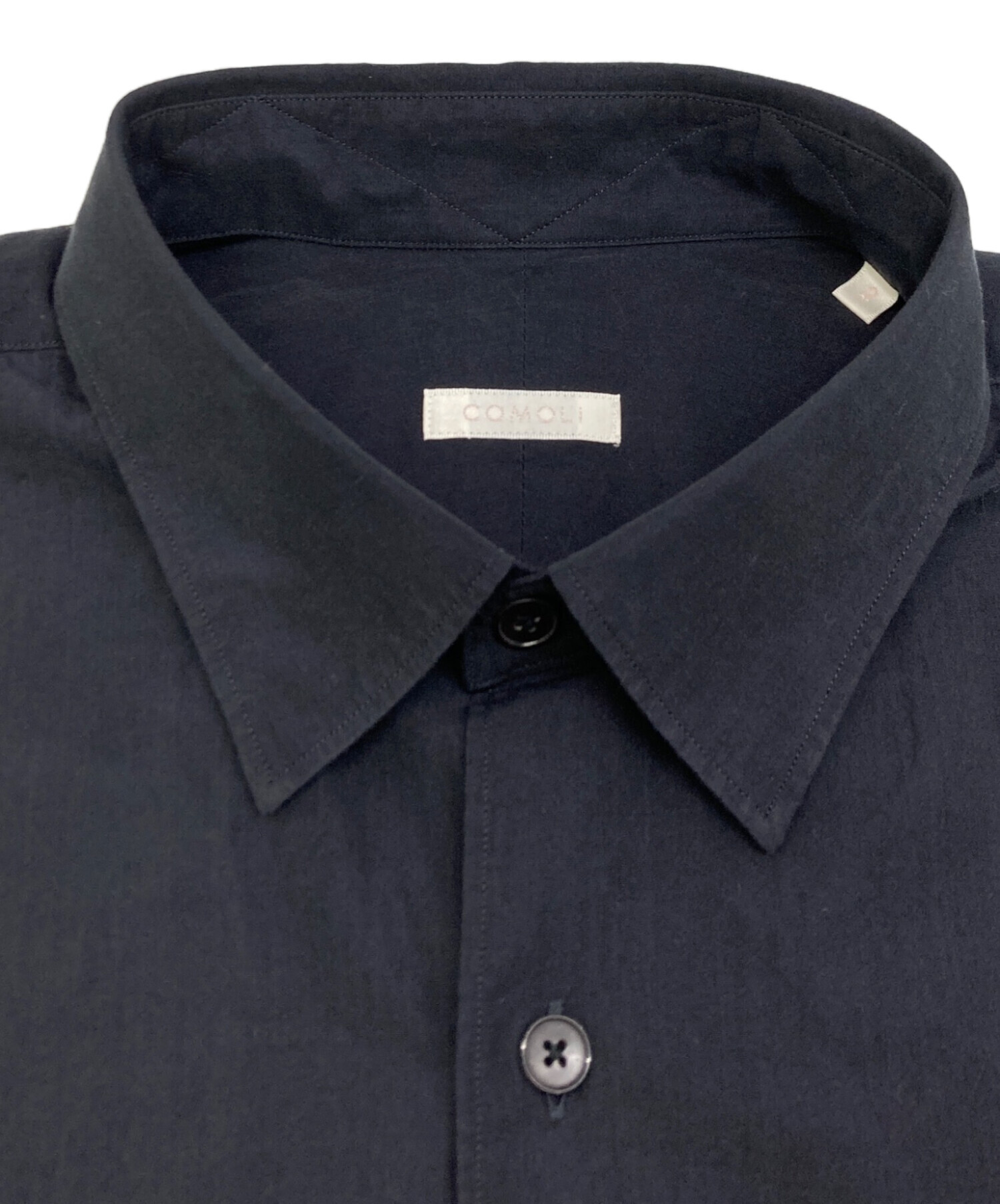 中古・古着通販】COMOLI (コモリ) コモリシャツ ブラック サイズ:SIZE