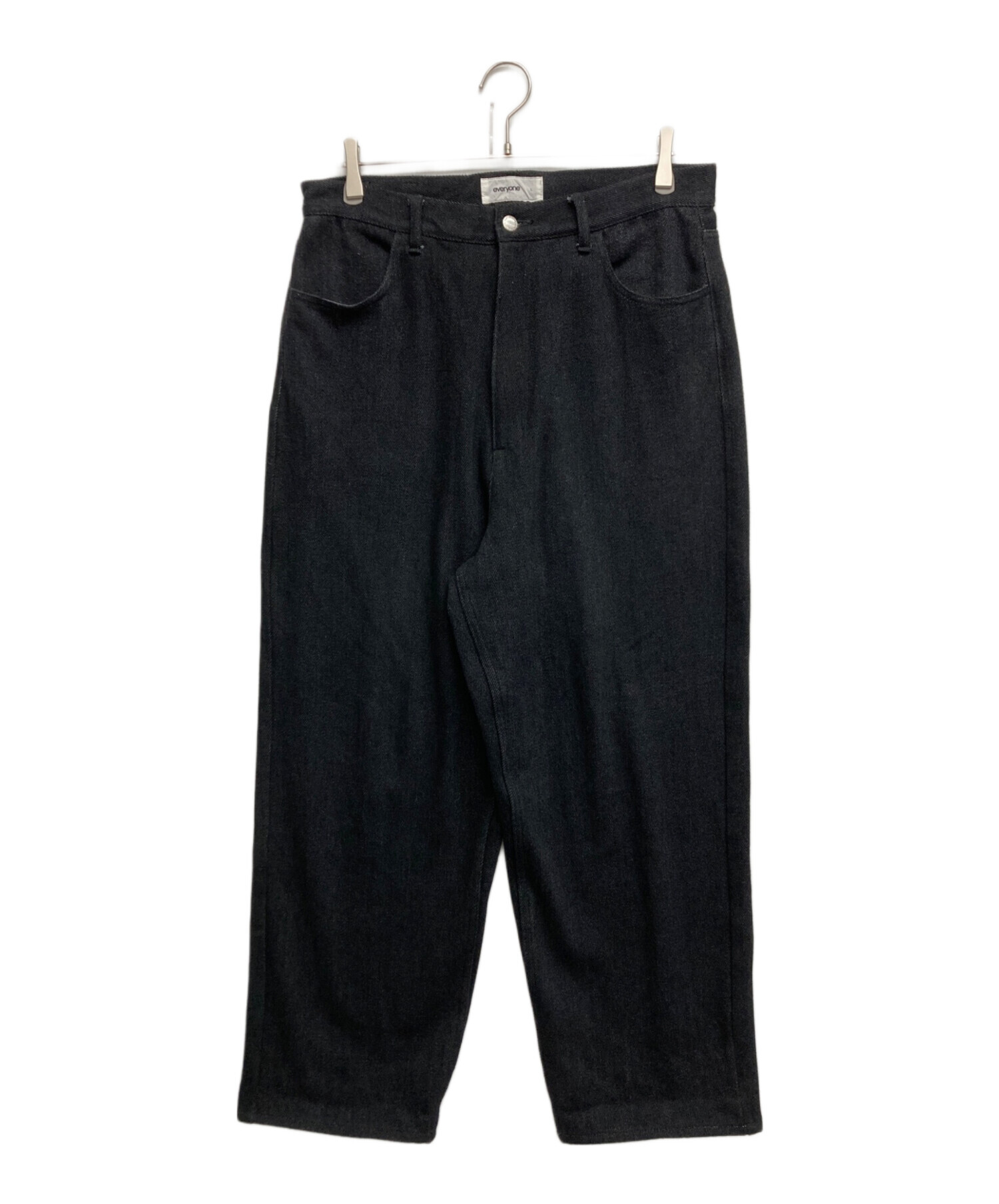 中古・古着通販】everyone (エブリワン) soft denim pants ブラック