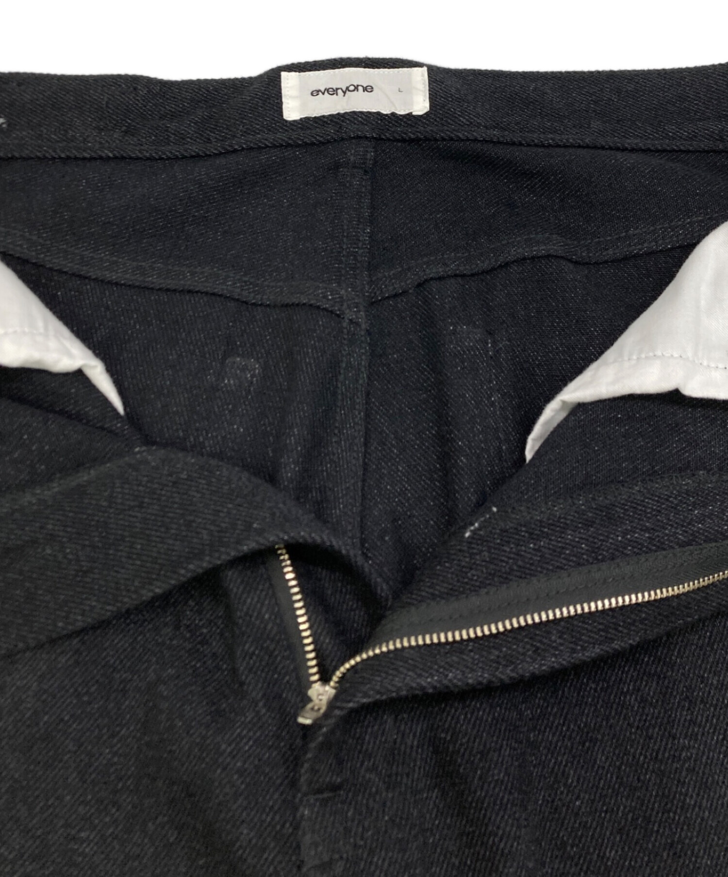 中古・古着通販】everyone (エブリワン) soft denim pants ブラック