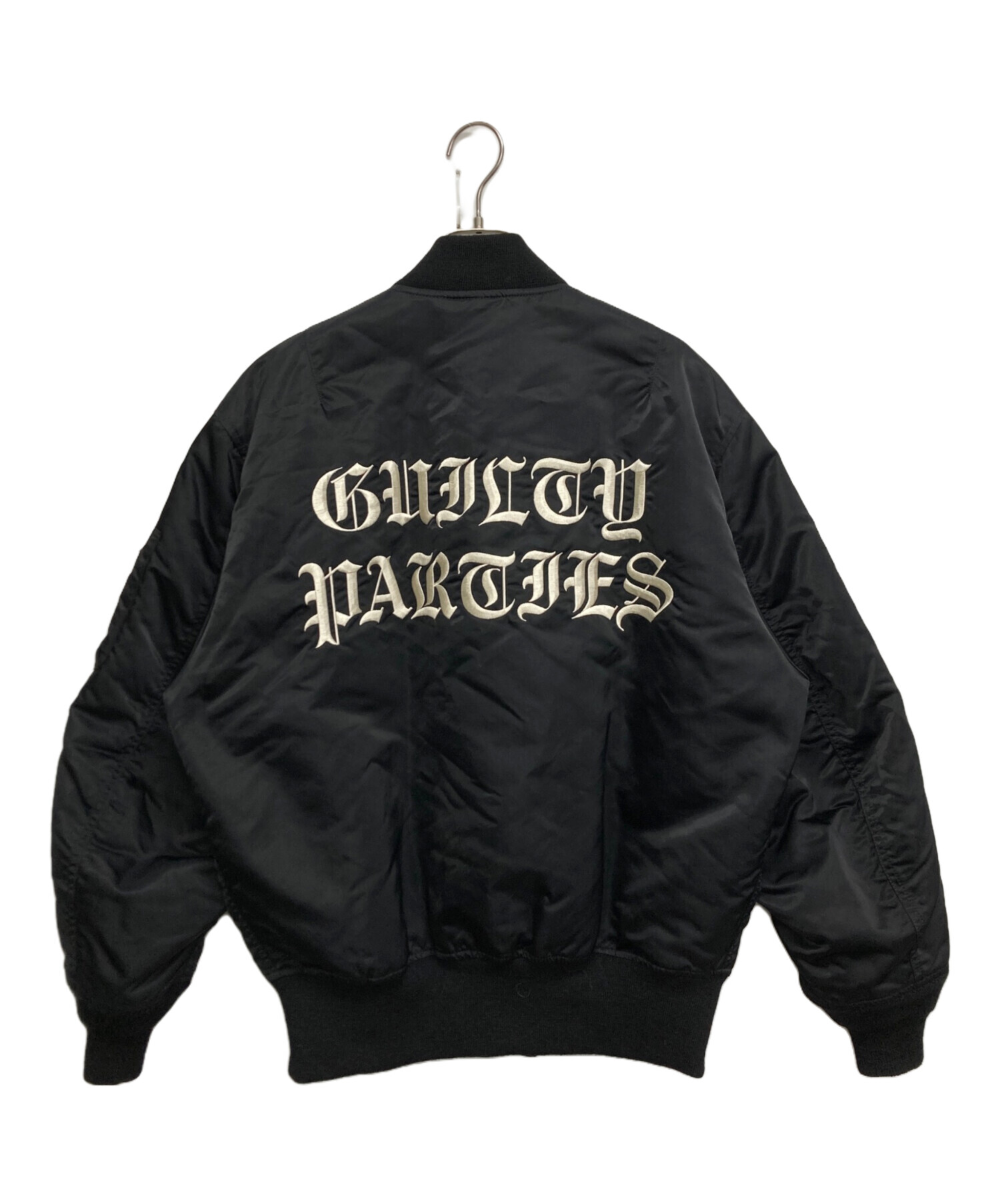 ワコマリア WACKO MARIA MA-1 フライトジャケットブラック M 中古・古着通販】WACKO MARIA (ワコマリア) MA-1 FLIGHT JACKET