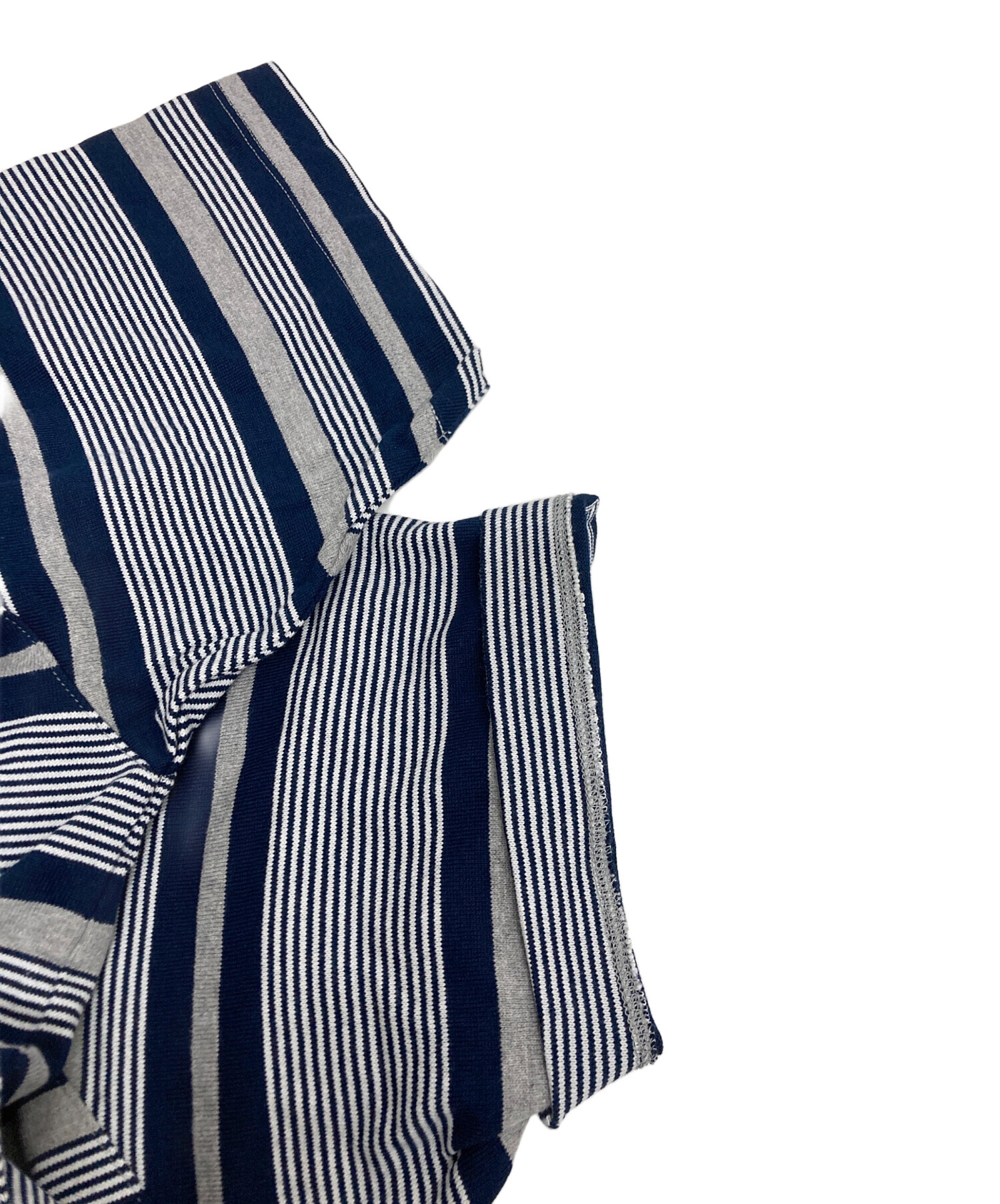 中古・古着通販】everyone (エブリワン) ボーダーTシャツ グレー