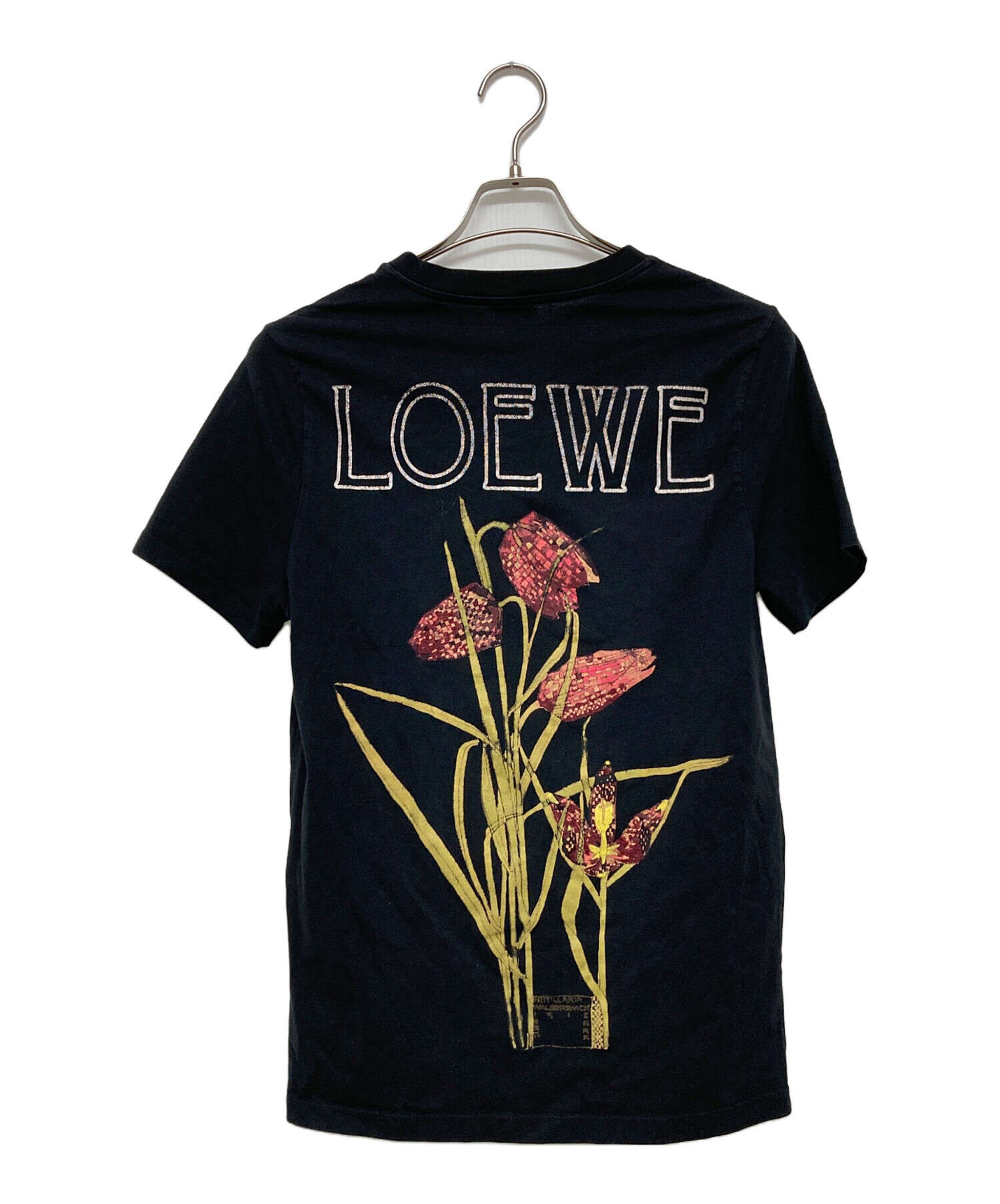ロエベ LOEWE ボタニカル 半袖 Tシャツ 花柄 中古・古着通販】LOEWE (ロエベ) Botanical T-Shirt ブラック サイズ