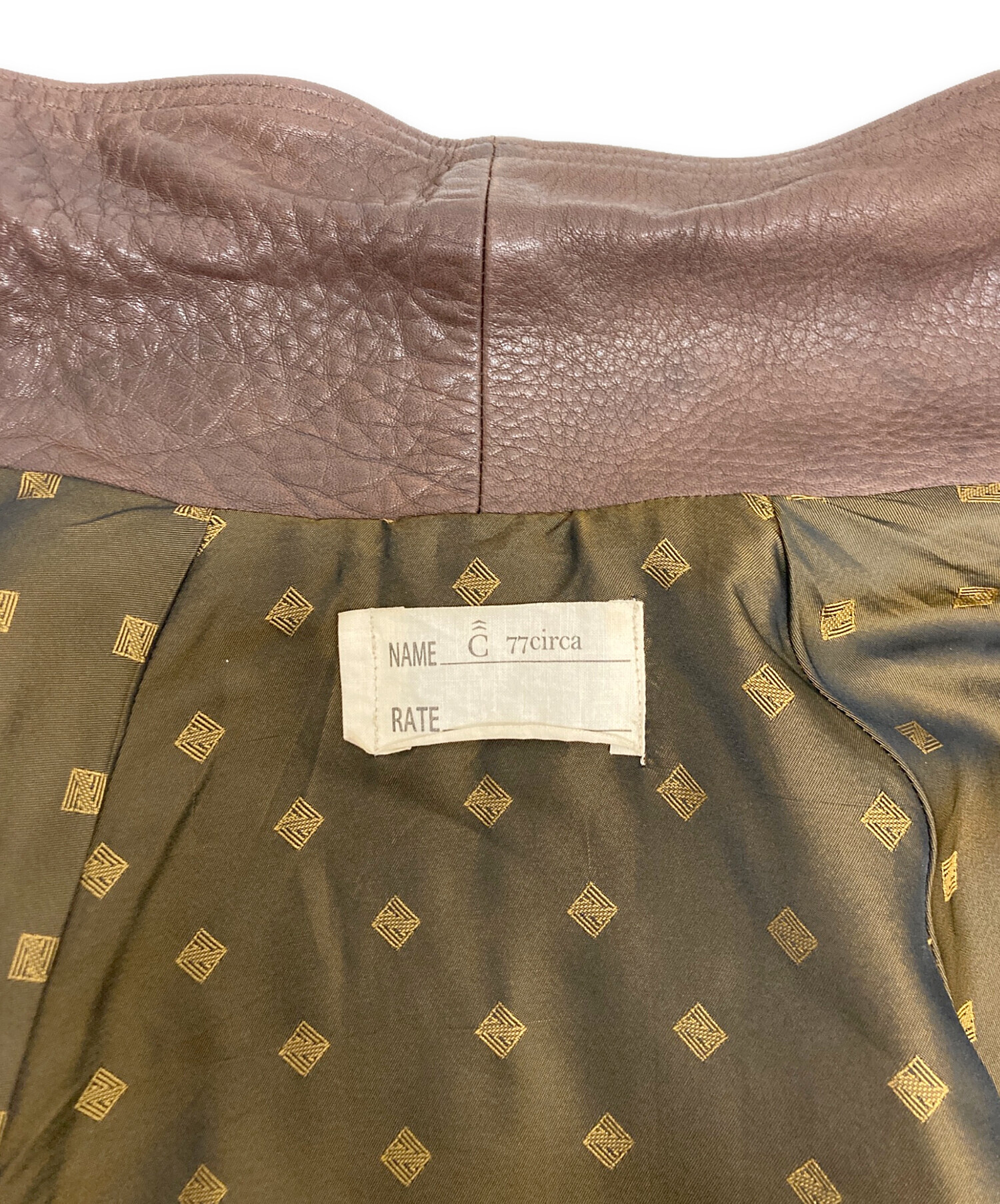 中古・古着通販】77circa (ナナナナサーカ) 再構築ウエスタン柄レザー 