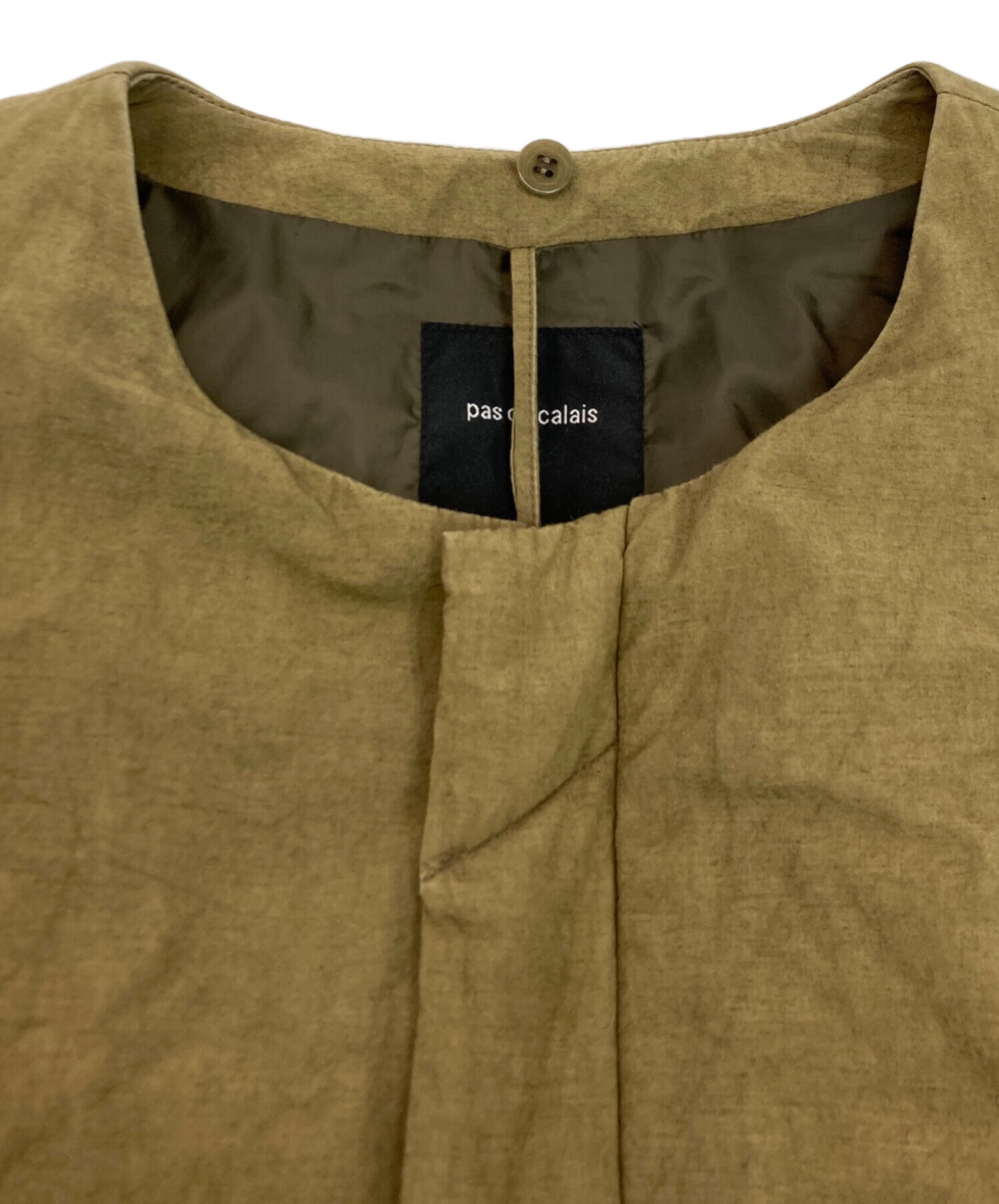 中古・古着通販】pas de calais (パドカレ) 綿麻ダンプダウンコート 