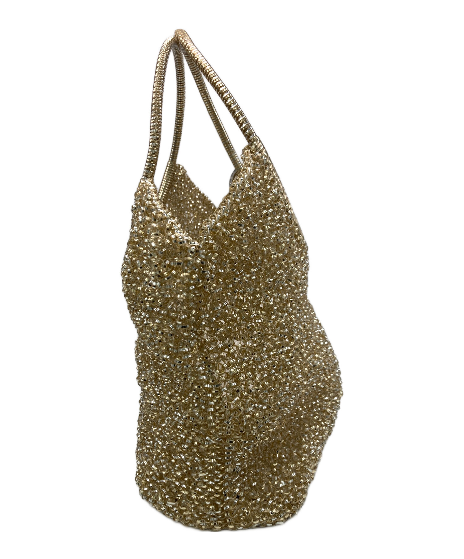 中古・古着通販】ANTEPRIMA (アンテプリマ) ワイヤーバッグ ゴールド