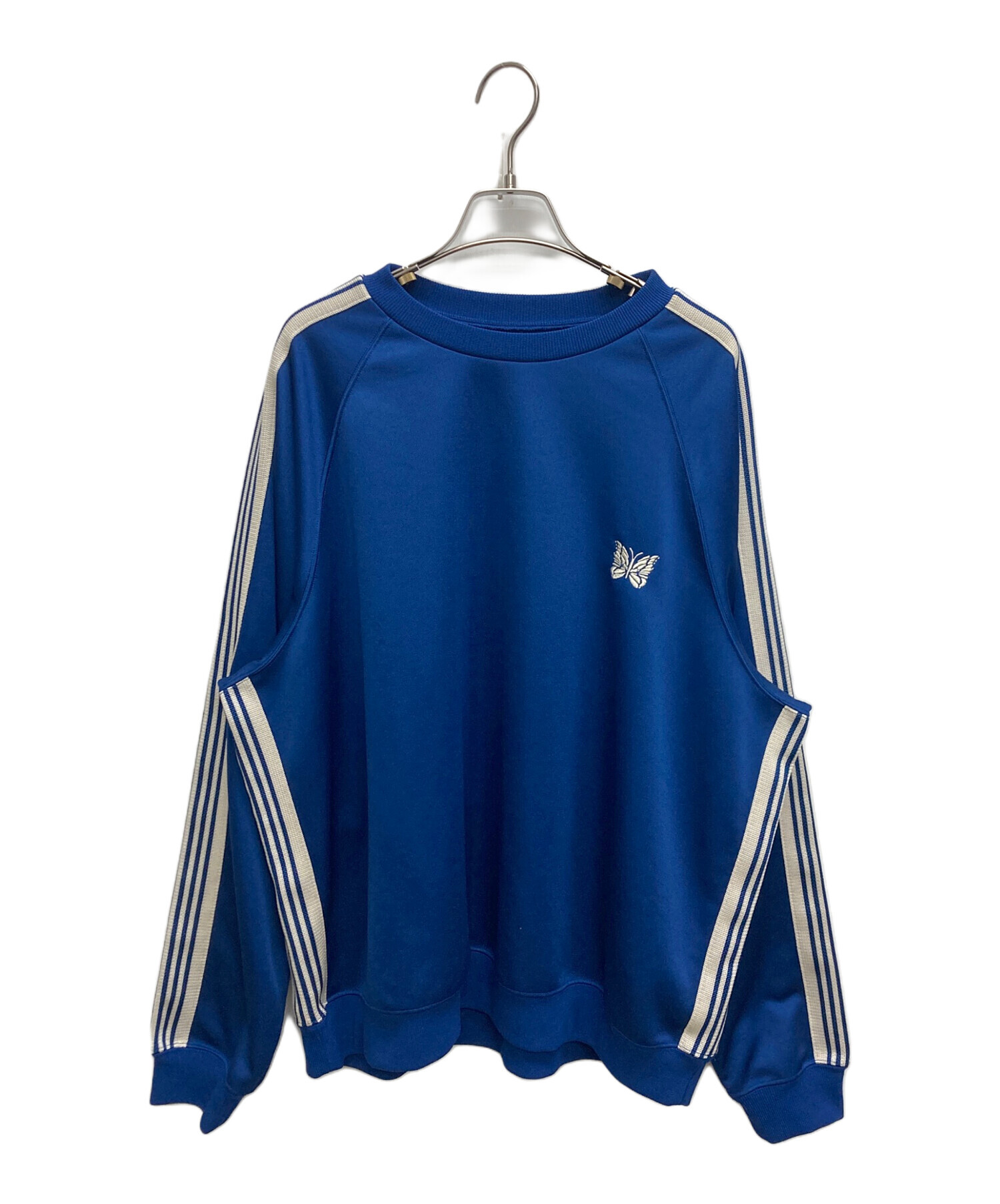 ニ*プ様 needles track crew neck shirt オフホワイ 中古・古着通販】Needles (ニードルズ) Track Crew Neck Shirt ブルー
