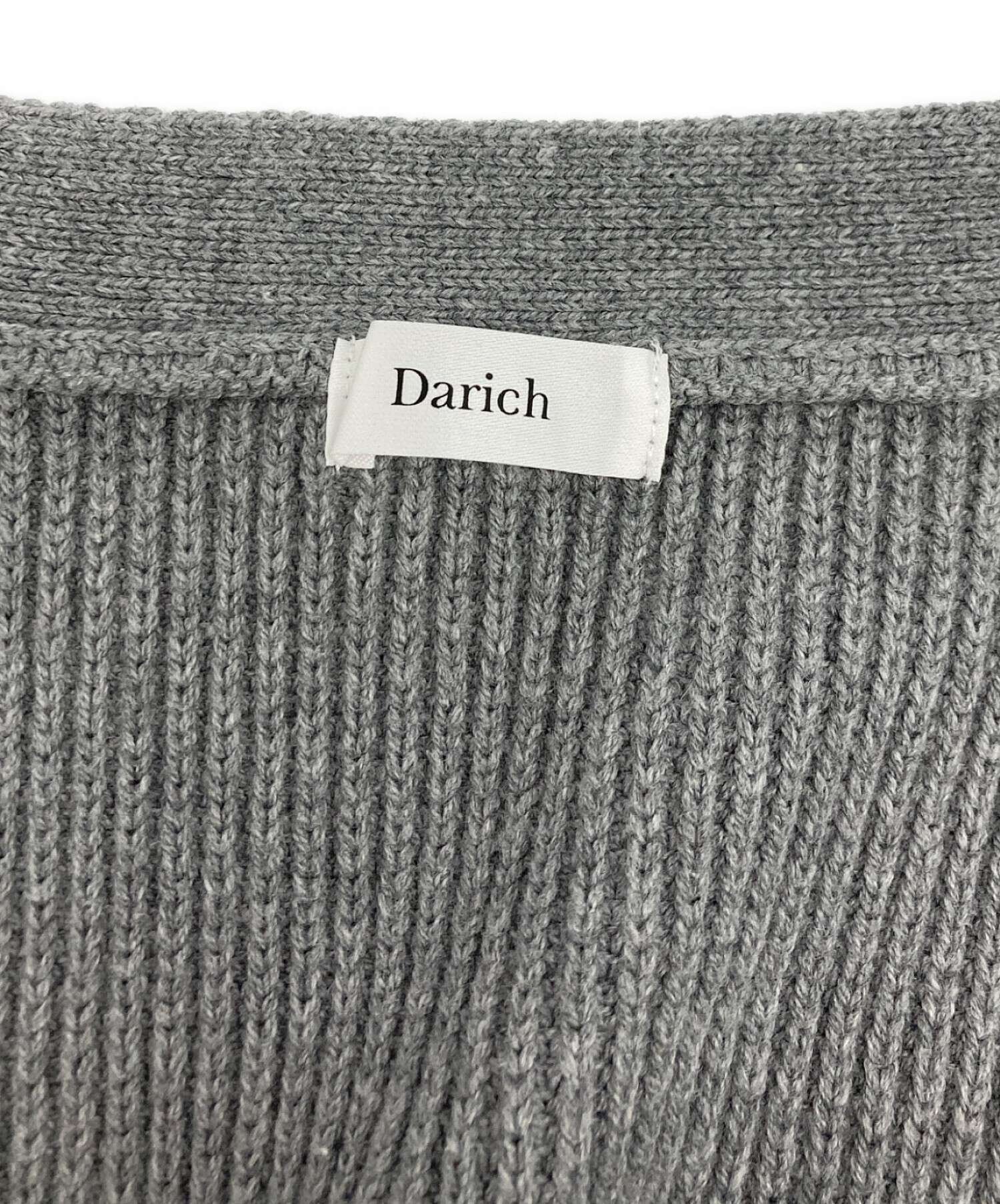 中古・古着通販】darich (ダーリッチ) カレッジワッペンVネックニット 