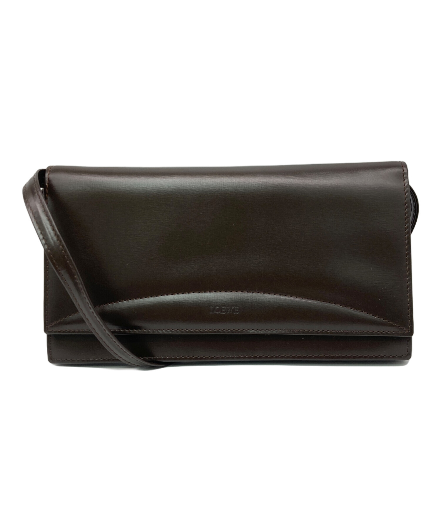 中古・古着通販】LOEWE (ロエベ) ショルダーウォレット ブラウン 