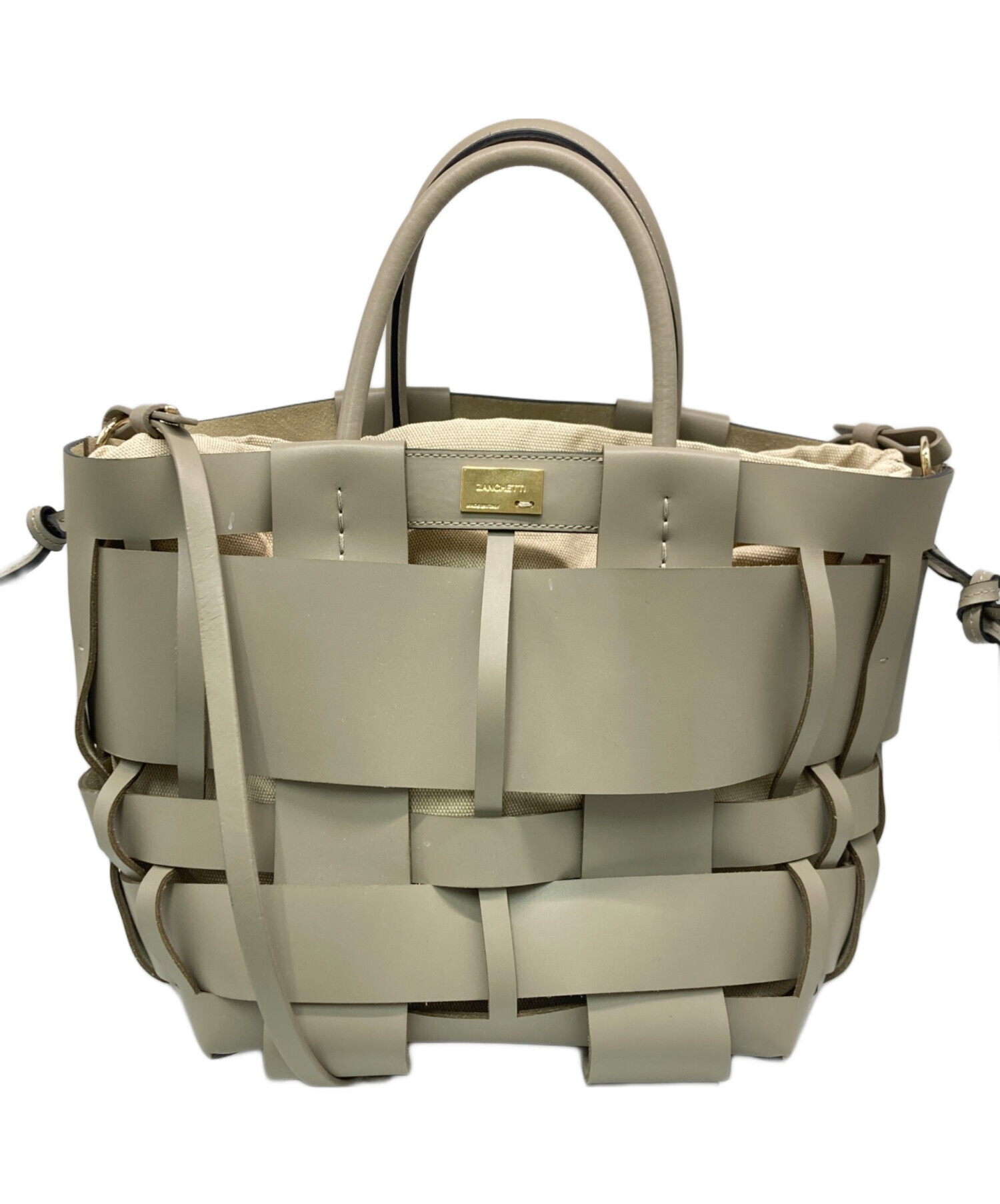 中古・古着通販】ZANCHETTI (ザンケッティー) WOVEN MIDI SHOPPER 