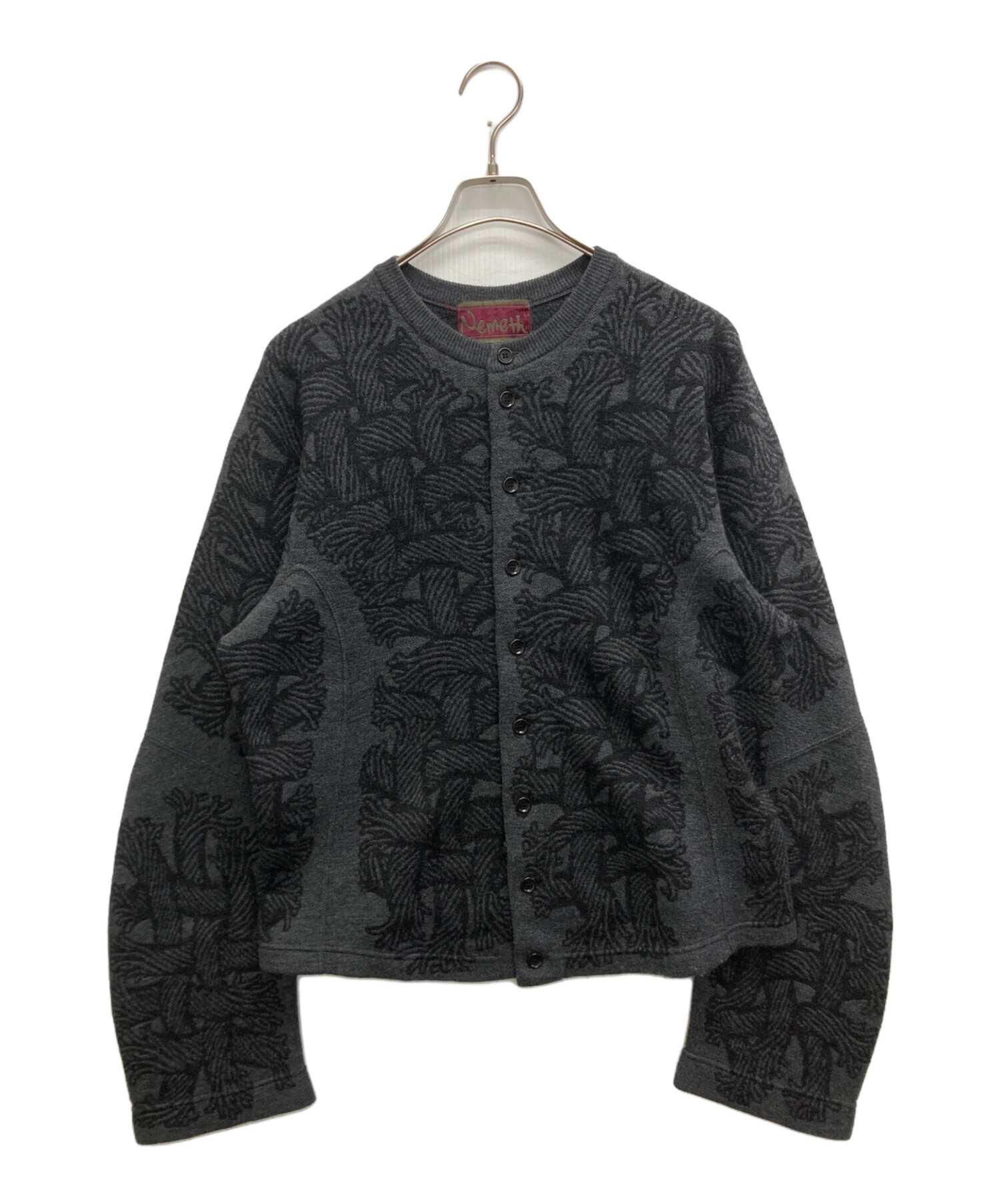 NEMETH ネメス ニットカーディガン 中古・古着通販】Nemeth (ネメス) ジャガードニットカーディガン