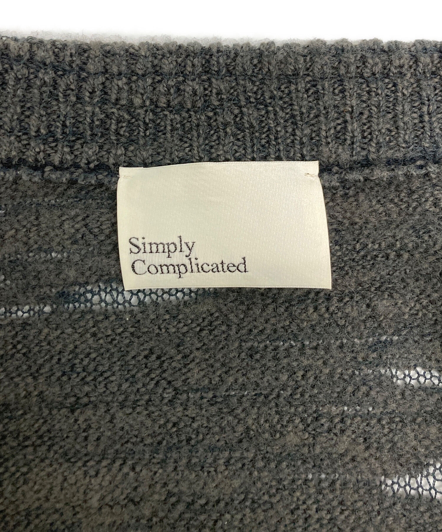 た*し様 simply complicated ニット 中古・古着通販】SIMPLY COMPLICATED (シンプリーコンプリケイティド