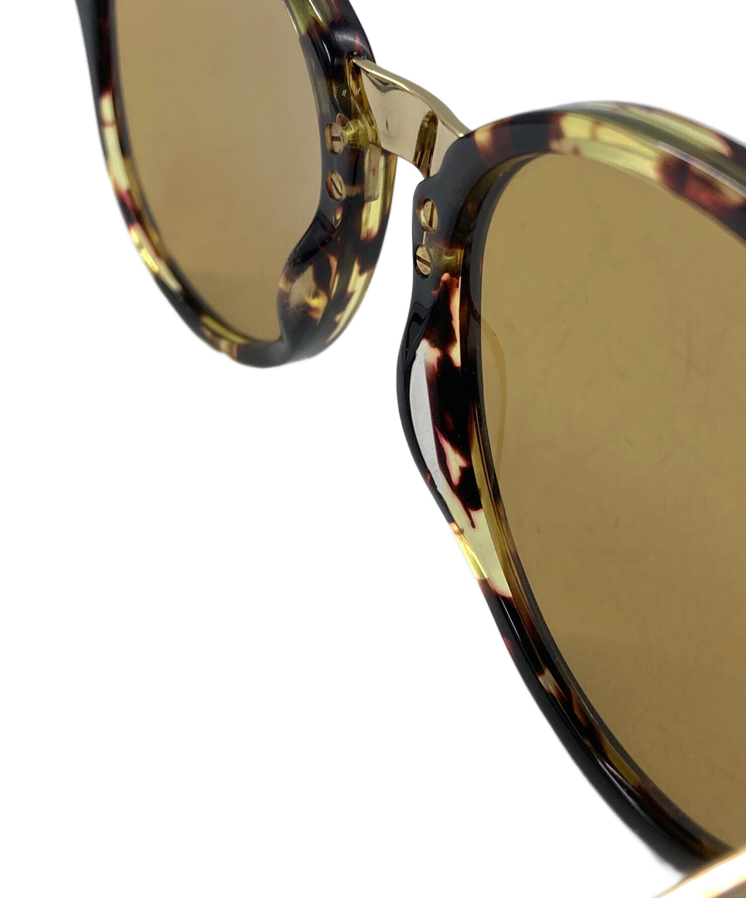 中古・古着通販】GUCCI (グッチ) サングラス ブラウン×ゴールド サイズ