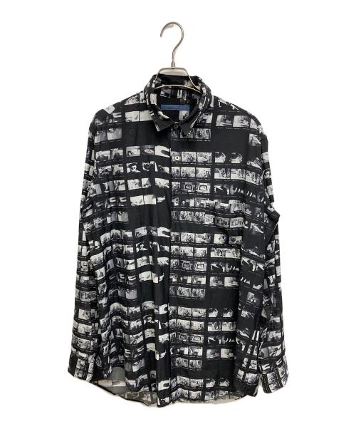 中古・古着通販】semoh (セモー) レーヨンシャツ ブラック サイズ:SIZE