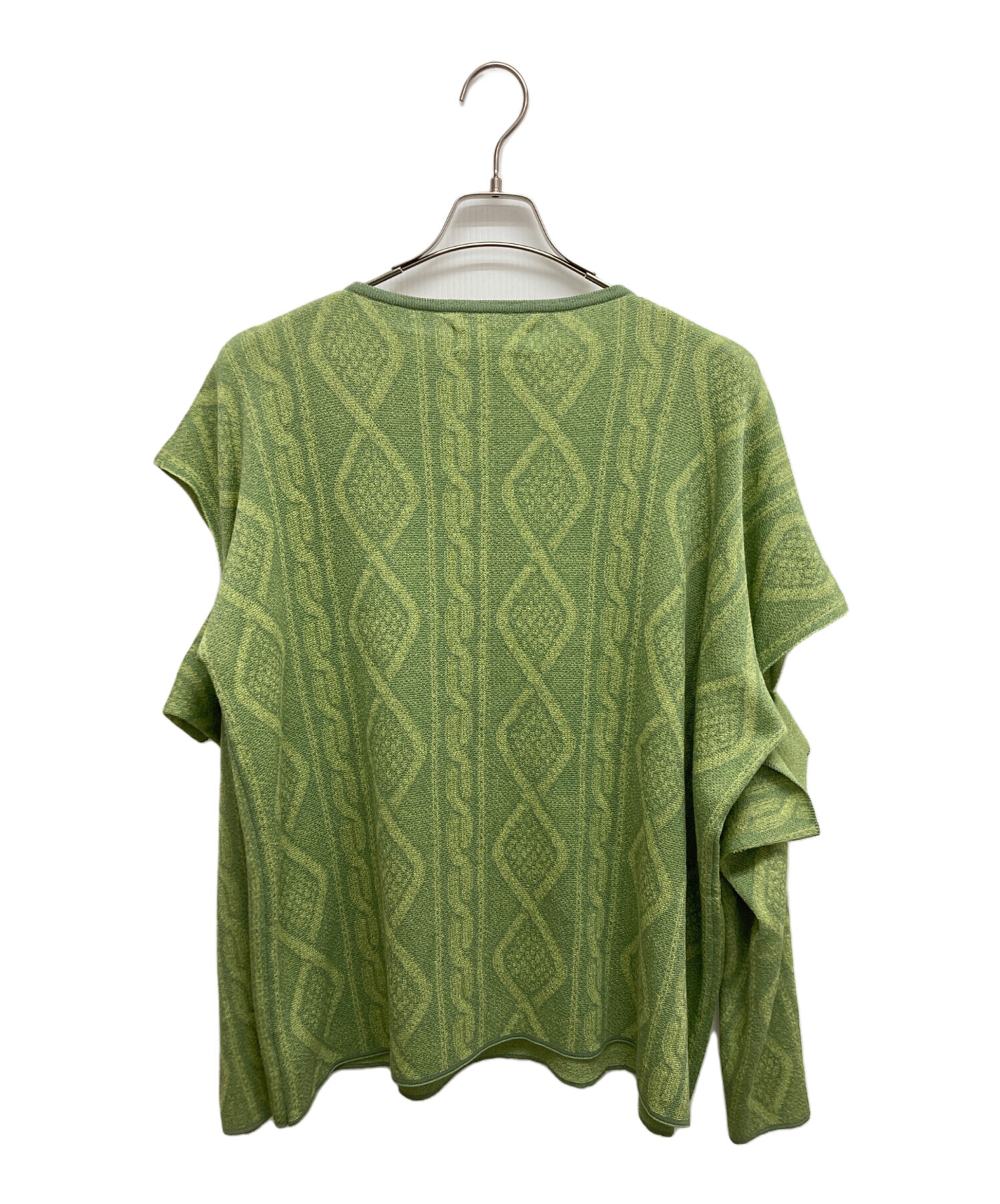 中古・古着通販】sulvam (サルバム) Cable pattern knit グリーン