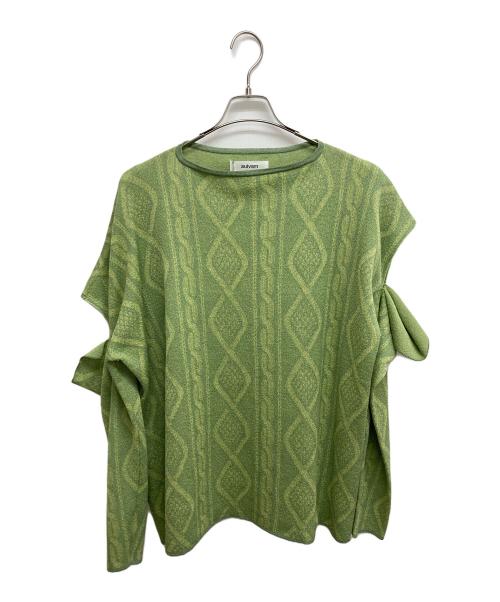 中古・古着通販】sulvam (サルバム) Cable pattern knit グリーン