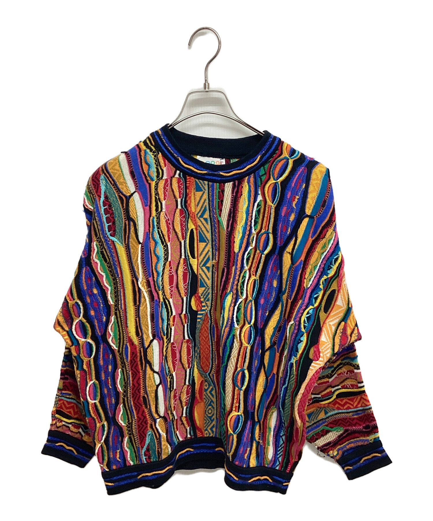 中古・古着通販】Coogi (クージー) 3Dニット マルチカラー サイズ:SIZE