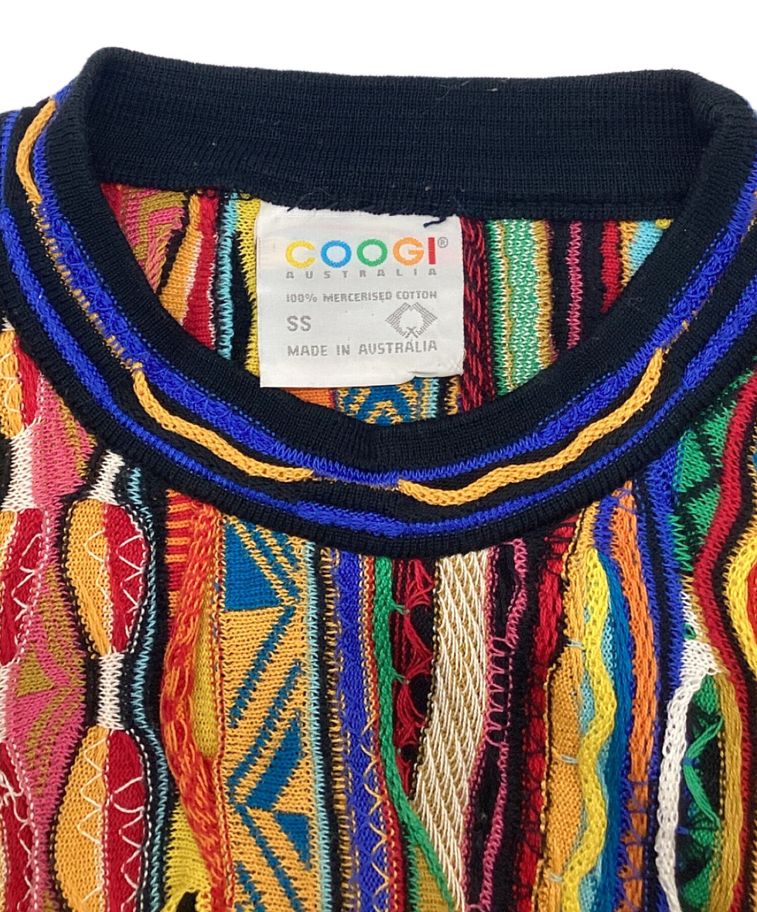 中古・古着通販】Coogi (クージー) 3Dニット マルチカラー サイズ:SIZE