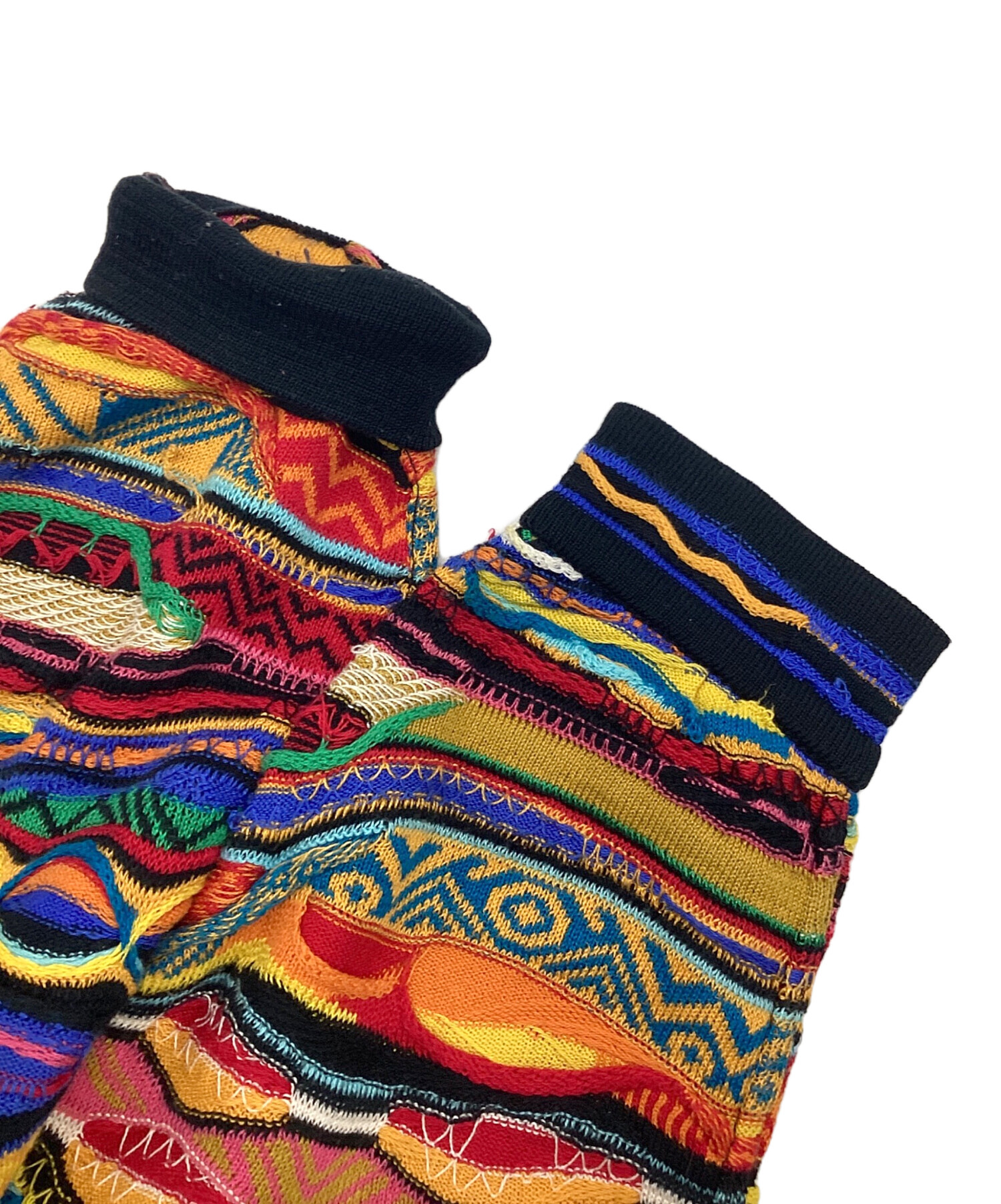 中古・古着通販】Coogi (クージー) 3Dニット マルチカラー サイズ:SIZE