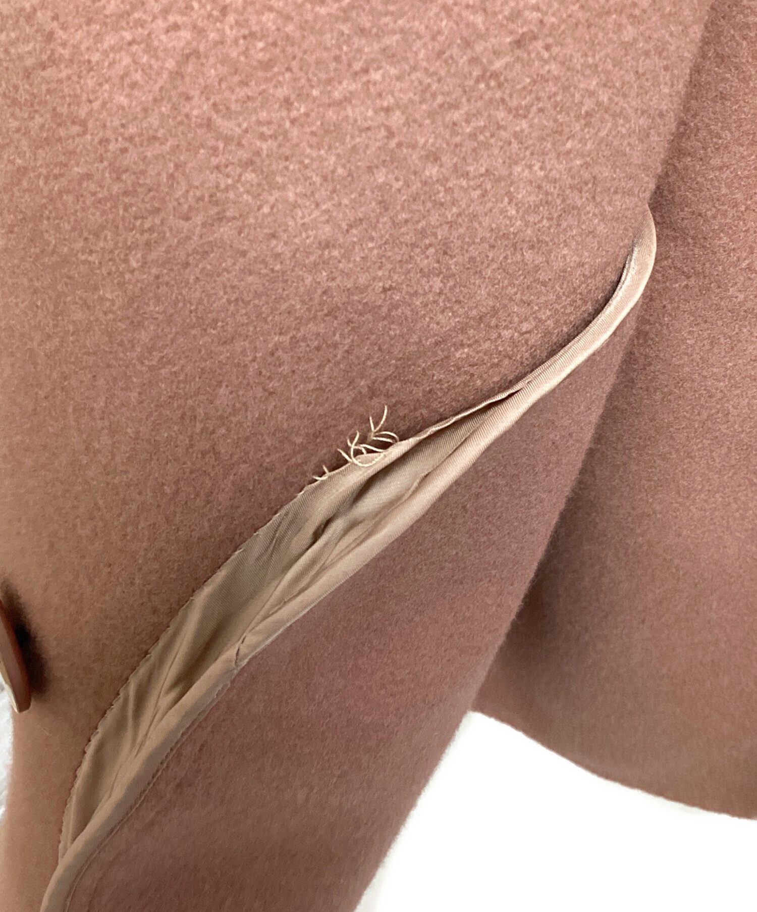 中古・古着通販】theory (セオリー) カシミヤ混Pコート ピンク サイズ