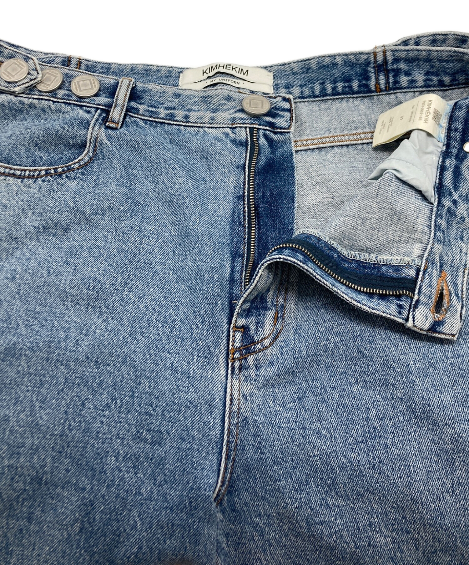 中古・古着通販】Kimhekim (キムヘキム) バギーデニムパンツ