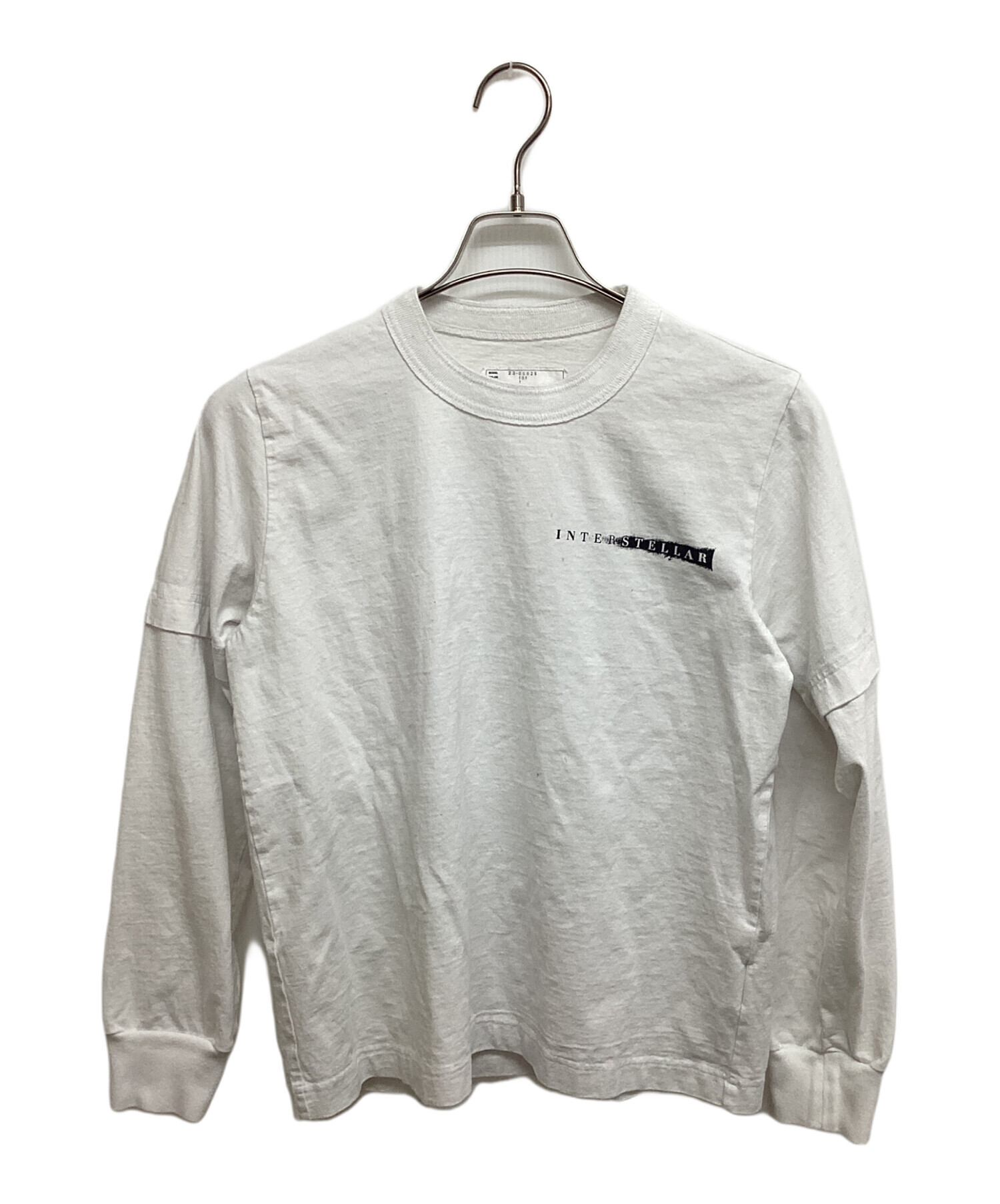 【新品】sacai ホワイト ロングスリーブ カットソー サイズ3 中古・古着通販】sacai (サカイ) インターステラーロングスリーブ