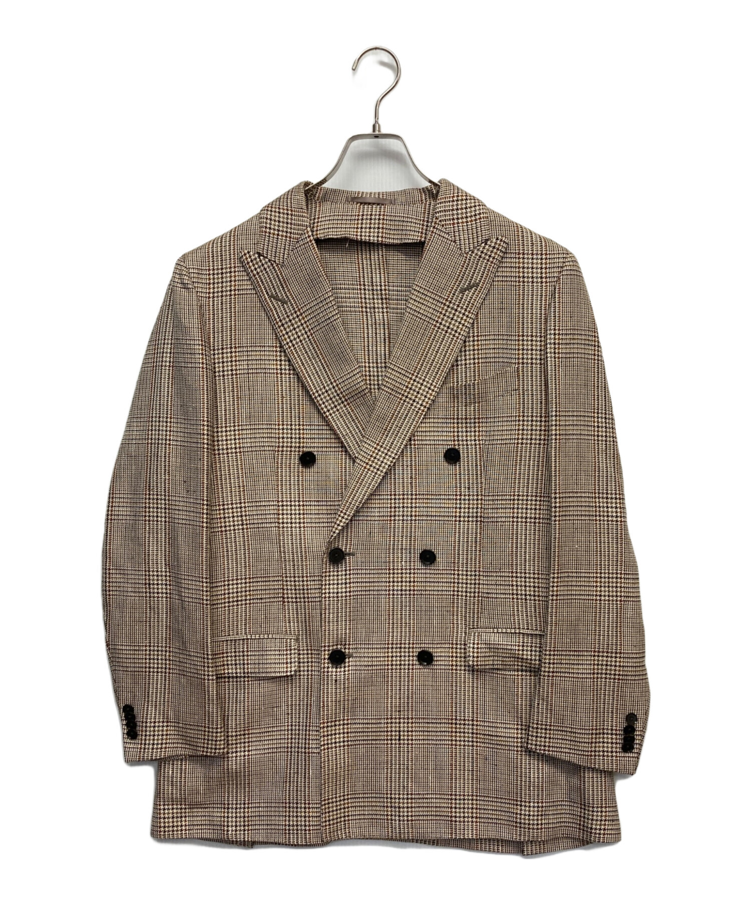 【美品】トゥモローランド　ピルグリム　ダブル　アルパカ　チェック　46 中古・古着通販】TOMORROW LAND PILGRIM (トゥモローランド ピルグリム