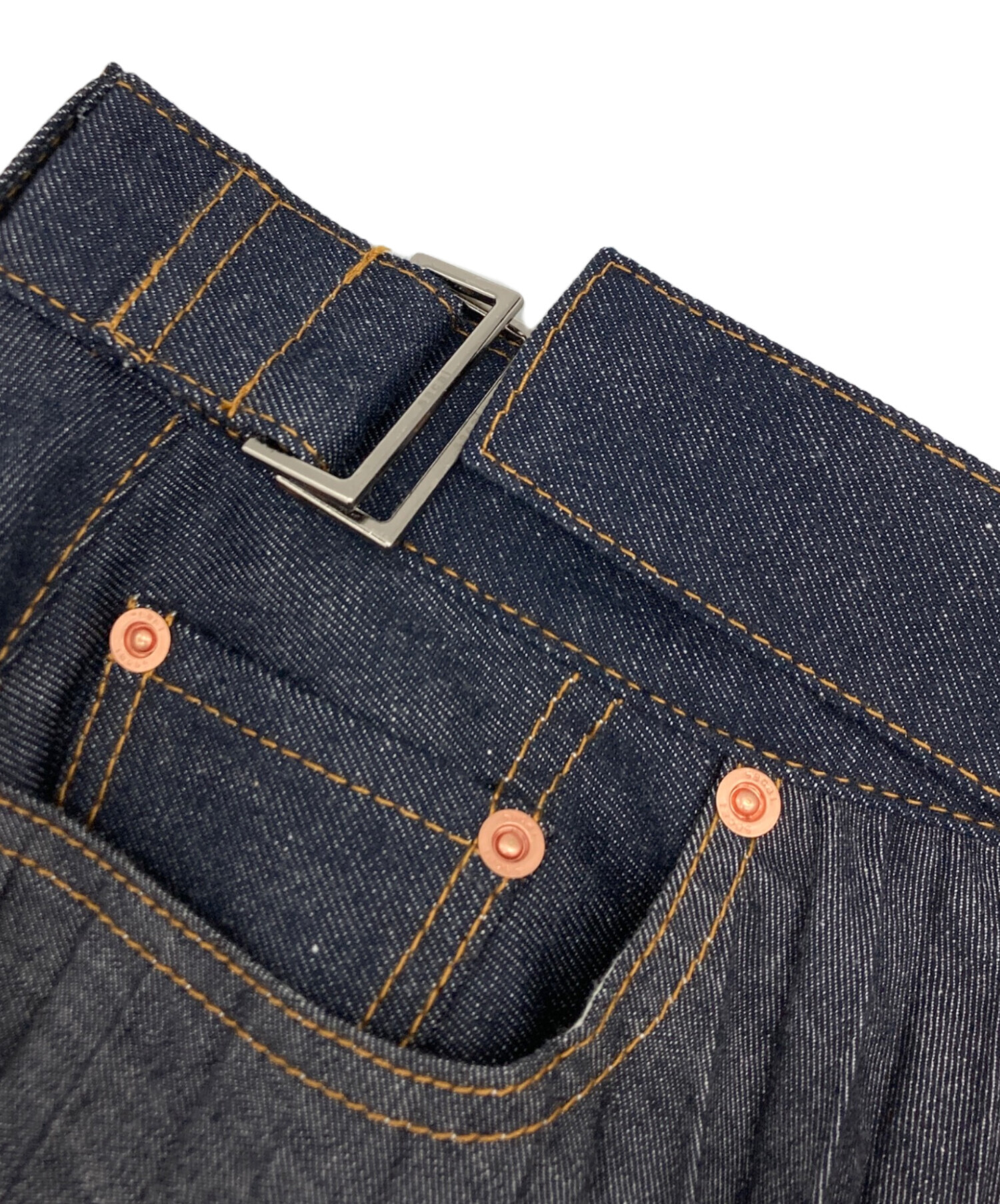 中古・古着通販】sacai (サカイ) デニムプリーツスカート インディゴ