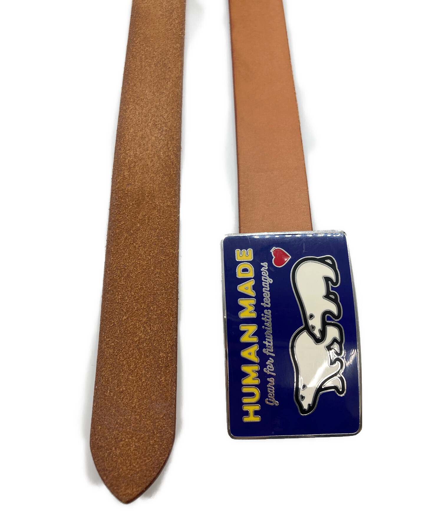 HUMAN MADE ヒューマンメイド ベルト Lサイズ 中古・古着通販】HUMAN MADE (ヒューマンメイド) バックル レザー