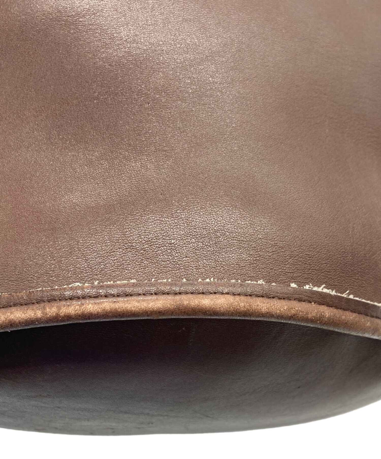 COACH レザー ショルダーバッグ ブラウン　バケツ型 中古・古着通販】COACH (コーチ) バケツ型レザーショルダーバッグ