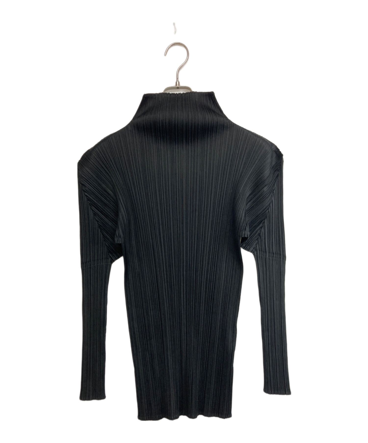 PLEATS PLEASE プリーツプリーズ カットソー 黒 3 伸縮 プリーツ 中古・古着通販】PLEATS PLEASE (プリーツプリーズ) プリーツ